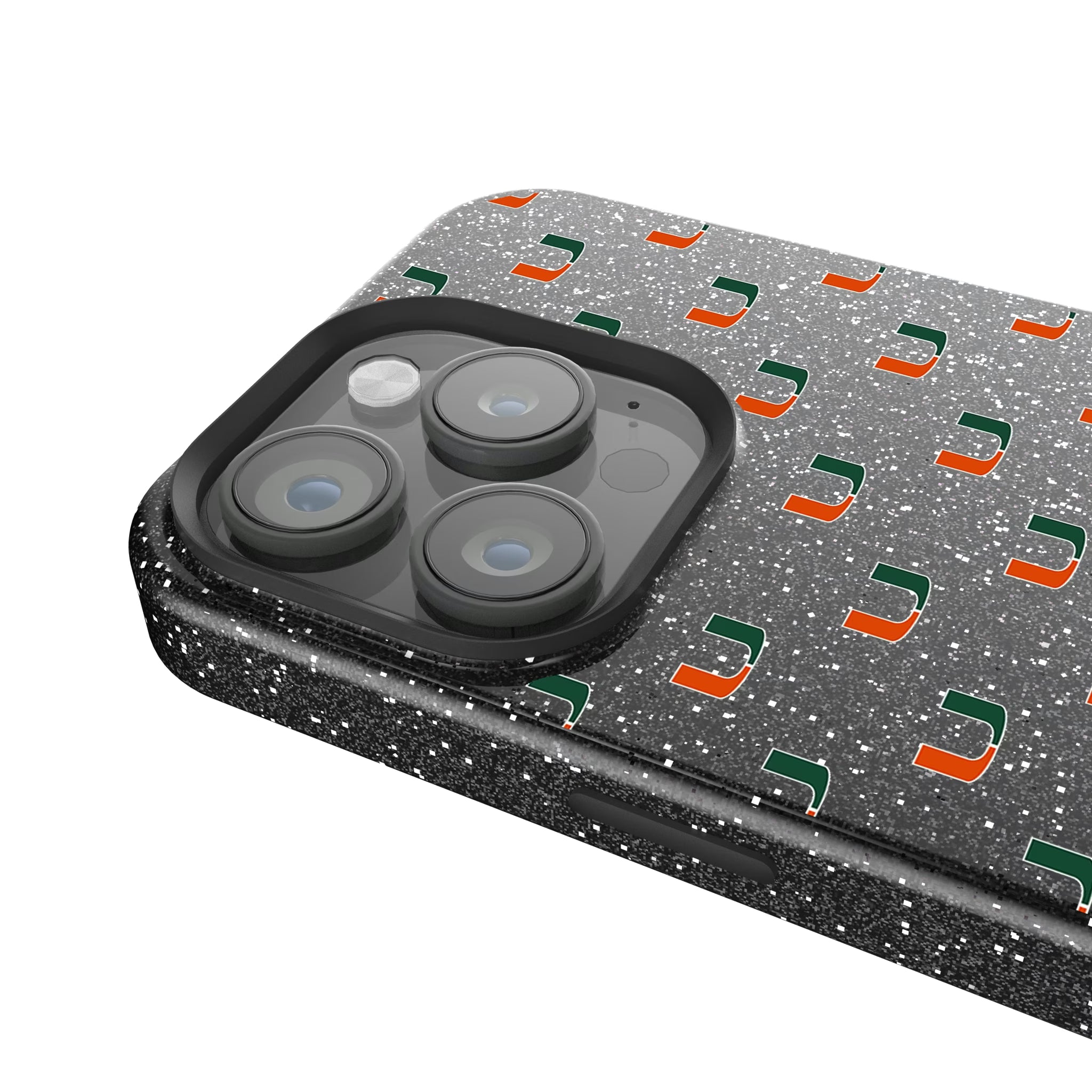 University of Miami Hurricanes Fashion Pattern iPhone Bling Phone Case for Apple iPhone - Detail