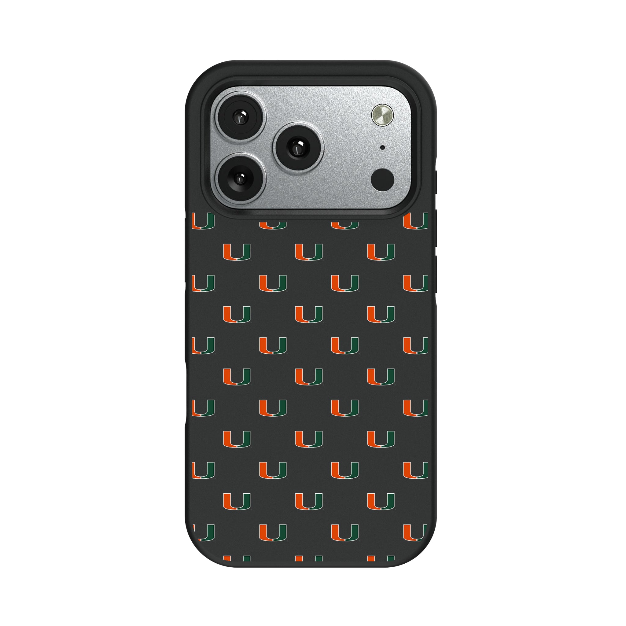 University of Miami Hurricanes Fashion Pattern iPhone Bump Phone Case for Apple iPhone#Device_iPhone 17 Pro