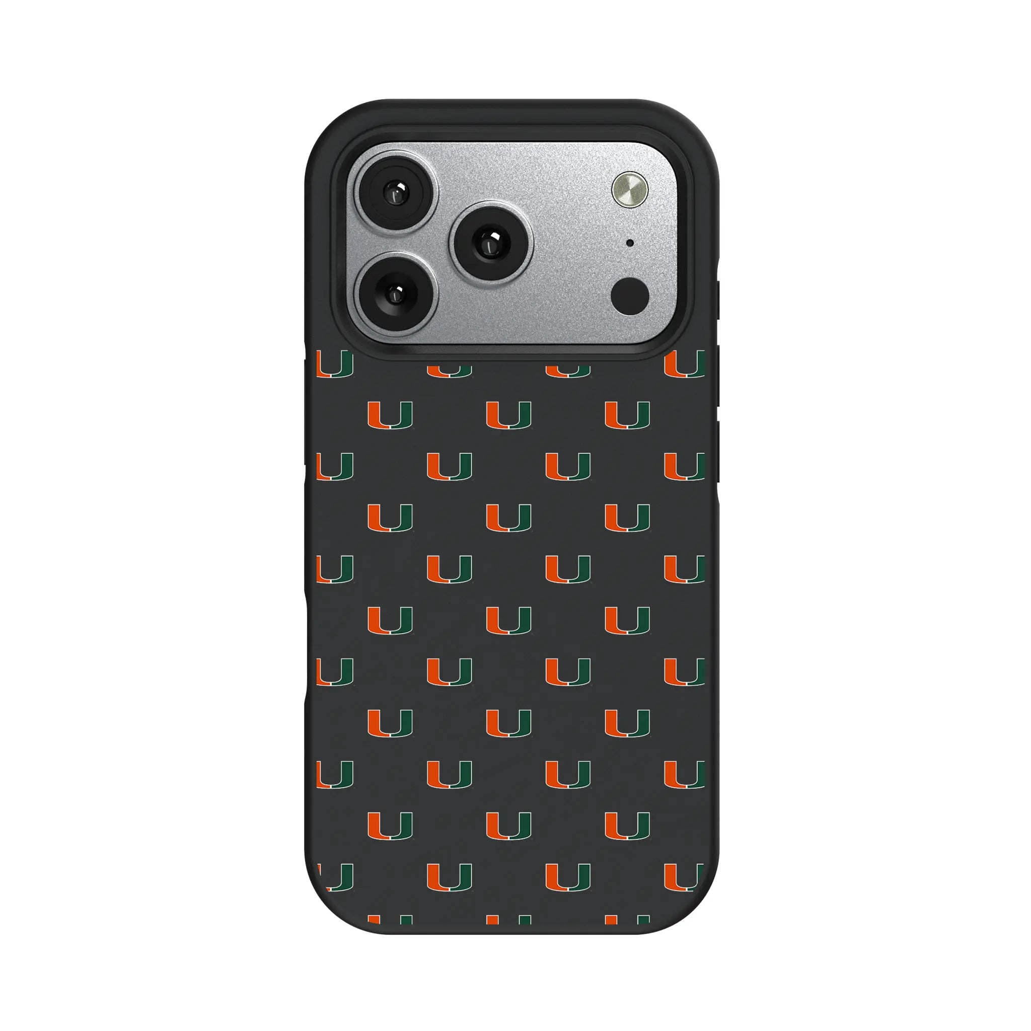 University of Miami Hurricanes Fashion Pattern iPhone Bump Phone Case for Apple iPhone#Device_iPhone 17 Pro