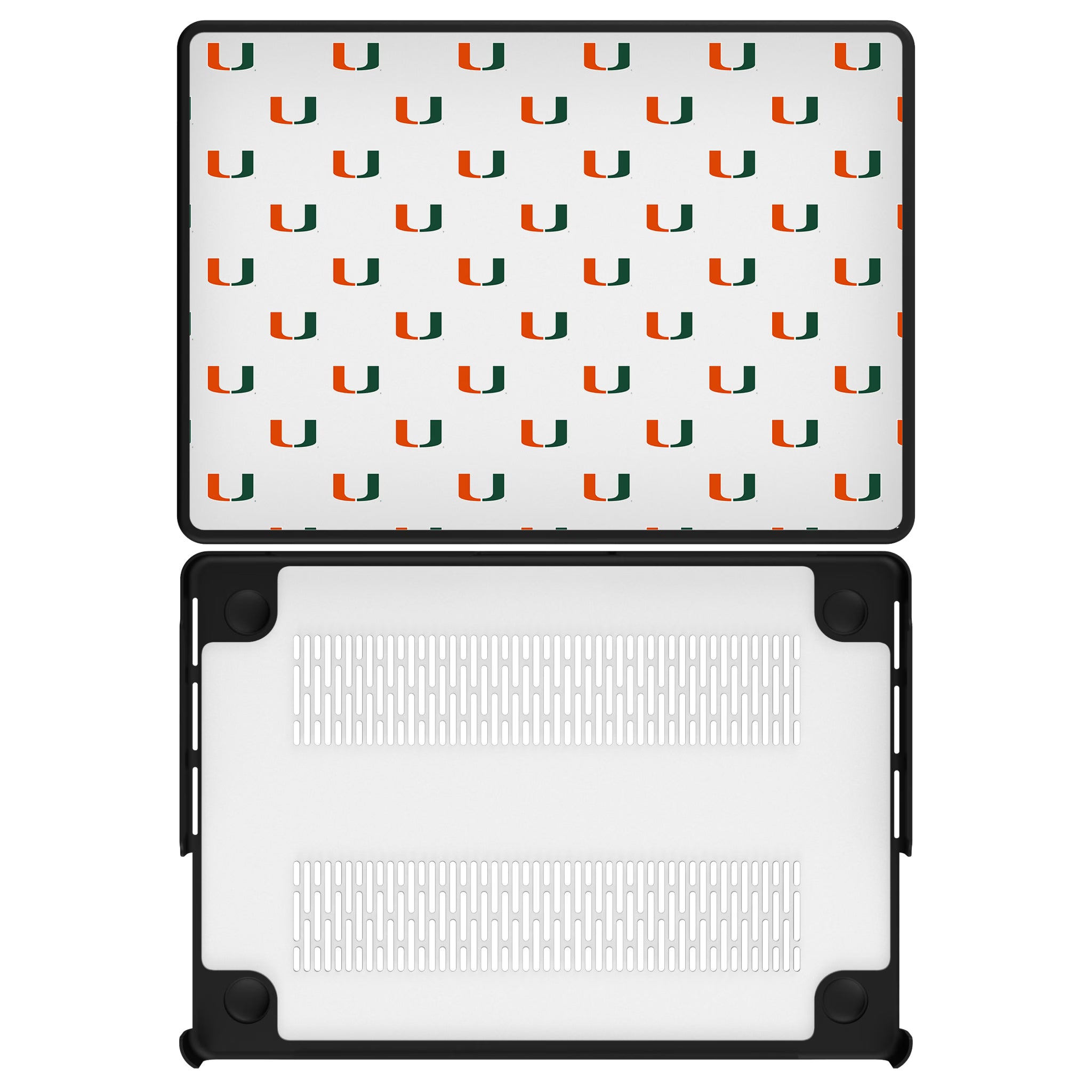University of Miami Hurricanes Fashion Pattern MacBook Laptop Case for Apple MacBook#Device_MacBook Pro (14-inch, 2021) / MacBook Pro (14-inch, 2023) / MacBook Pro (14-inch, 2024)