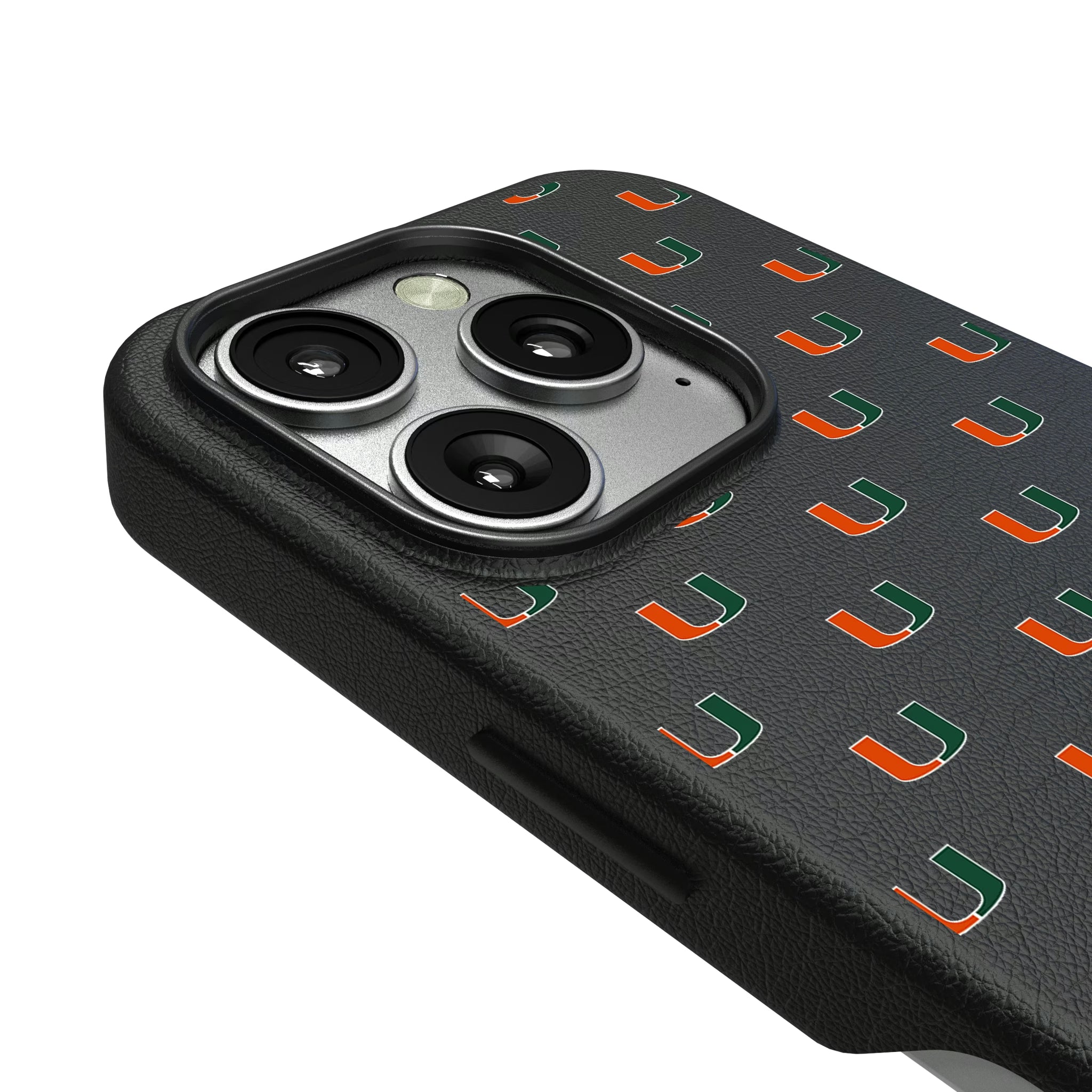 University of Miami Hurricanes Fashion Pattern iPhone MagSafe Compatible Phone Case for Apple iPhone - Detail