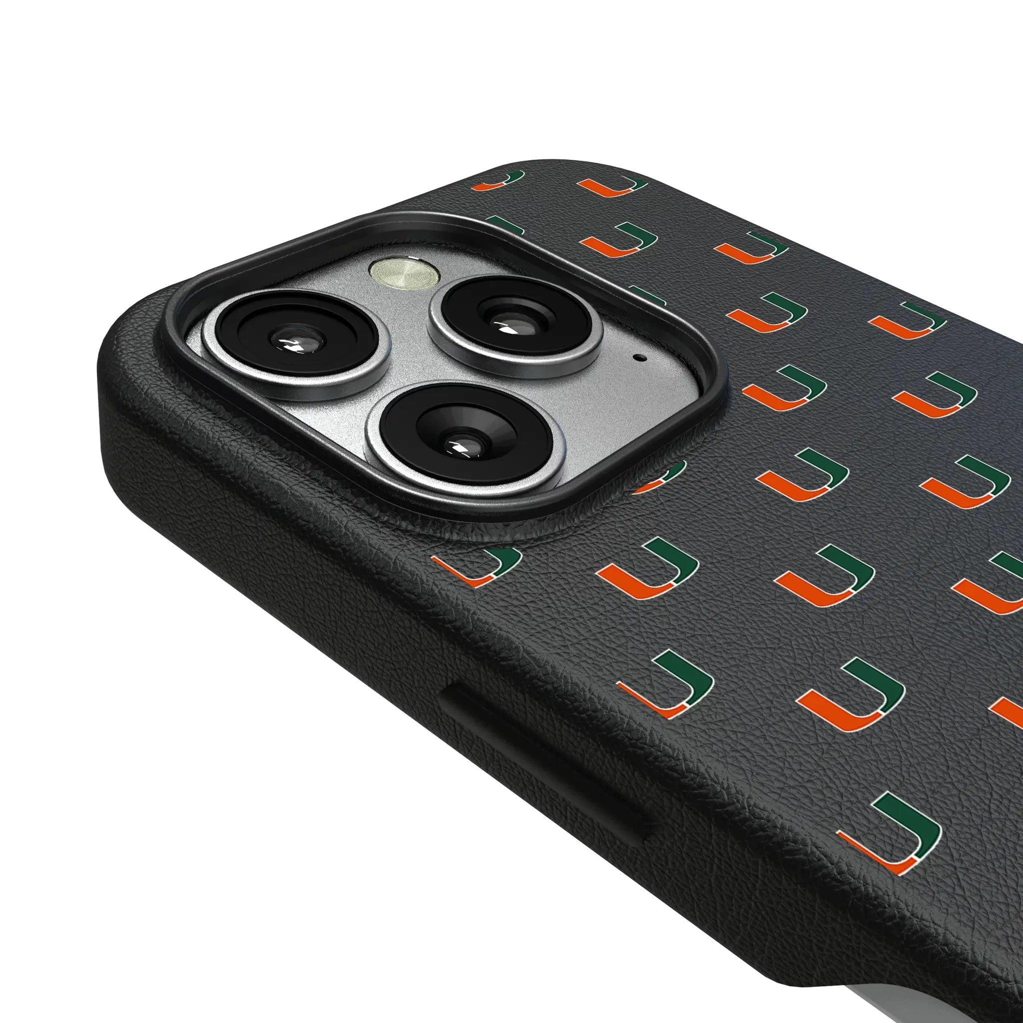 University of Miami Hurricanes Fashion Pattern iPhone MagSafe Compatible Phone Case for Apple iPhone - Detail