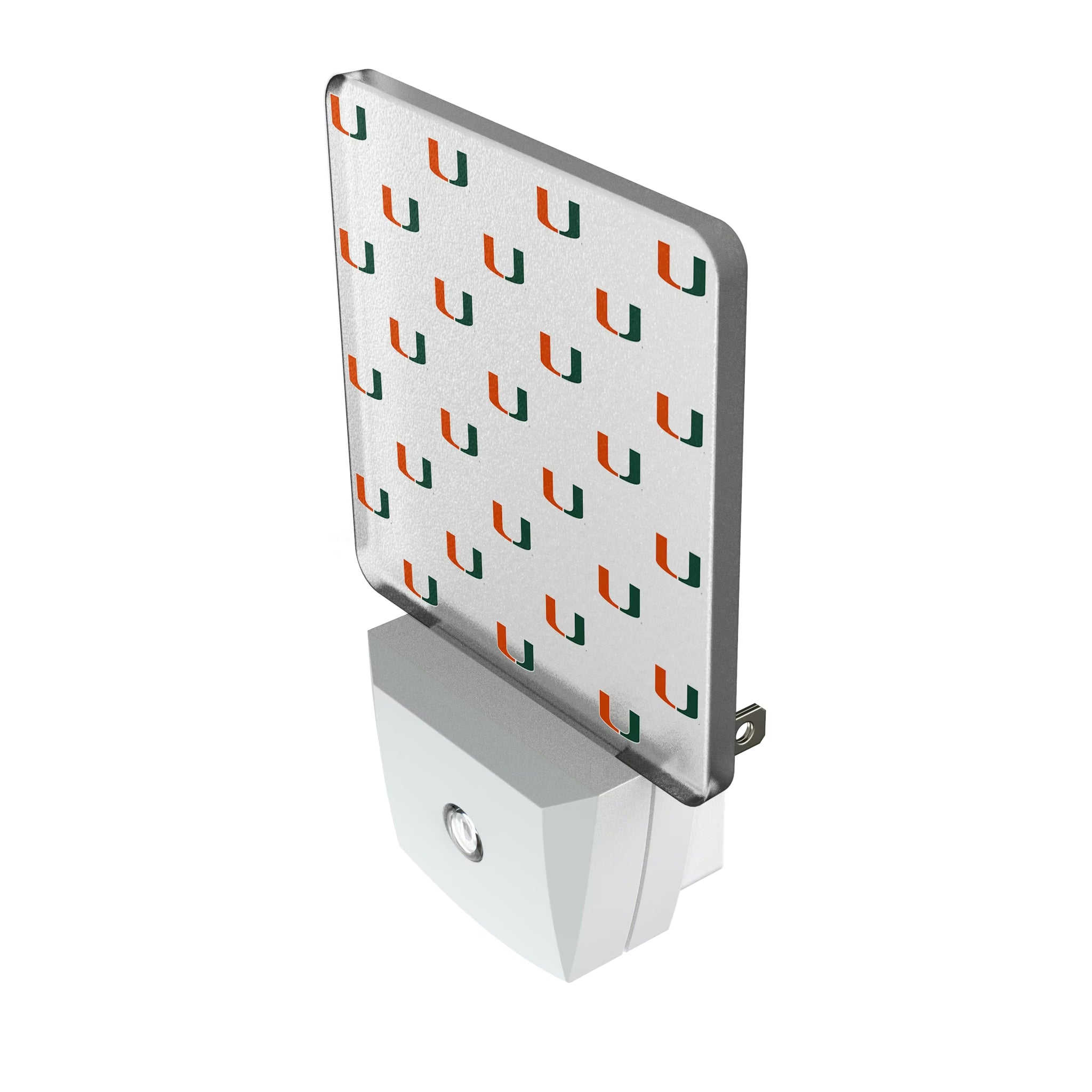 University of Miami Hurricanes Fashion Pattern Night Light 2-Pack - Isometric View