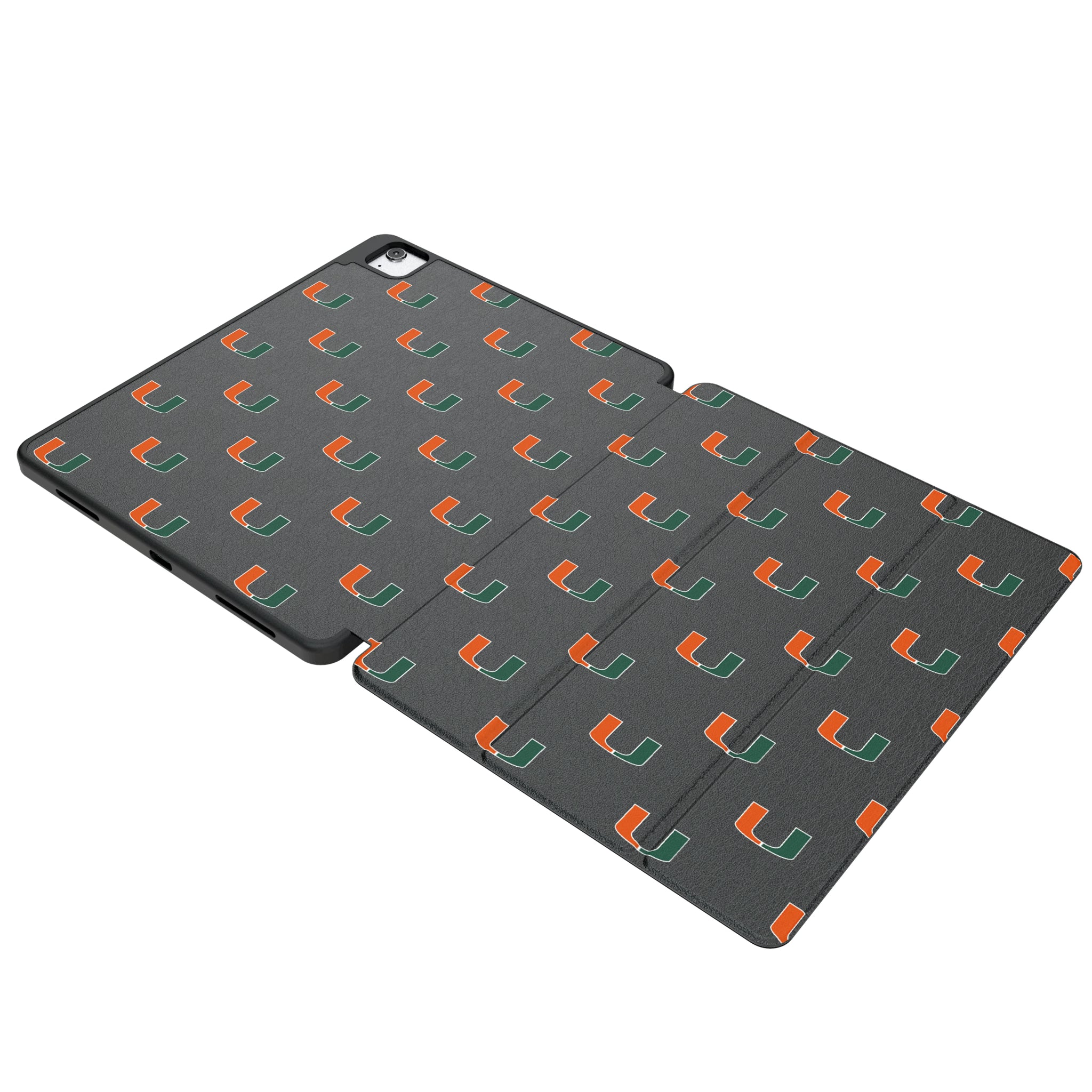 University of Miami Hurricanes Fashion Pattern iPad Tablet Case for Apple iPad
