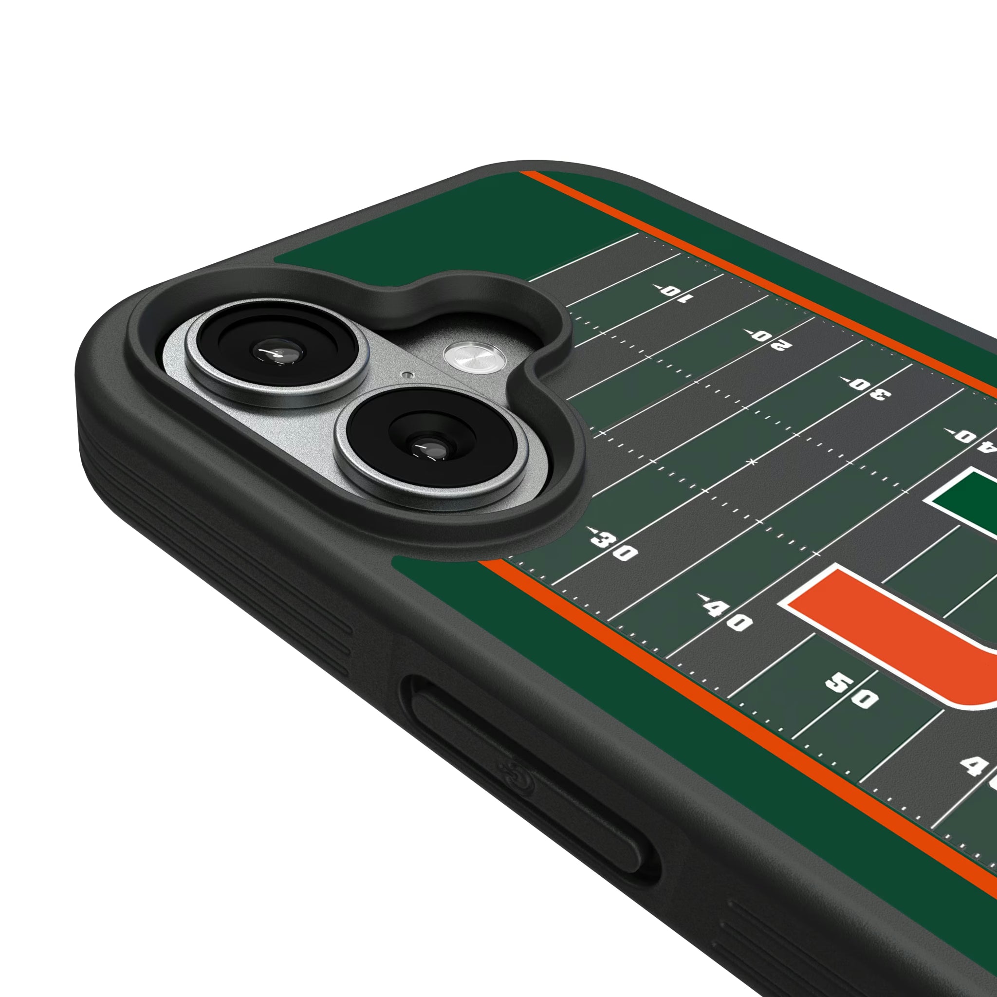 University of Miami Hurricanes Field iPhone Bump Phone Case for Apple iPhone - Detail#Device_iPhone 17