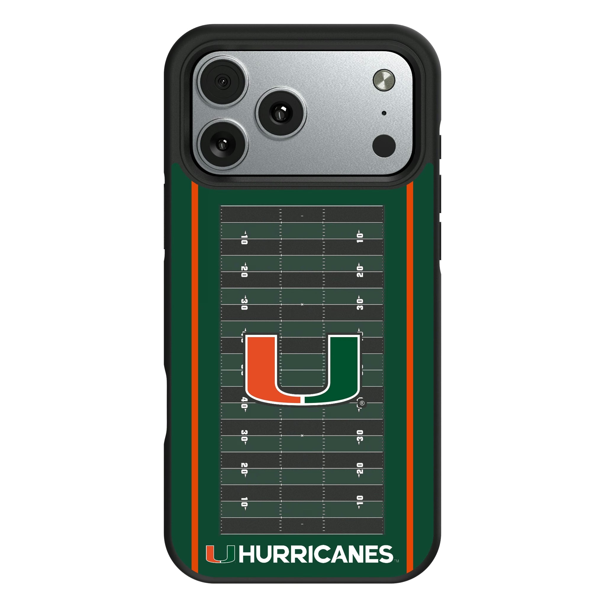 University of Miami Hurricanes Field iPhone Bump Phone Case for Apple iPhone#Device_iPhone 17 Pro Max