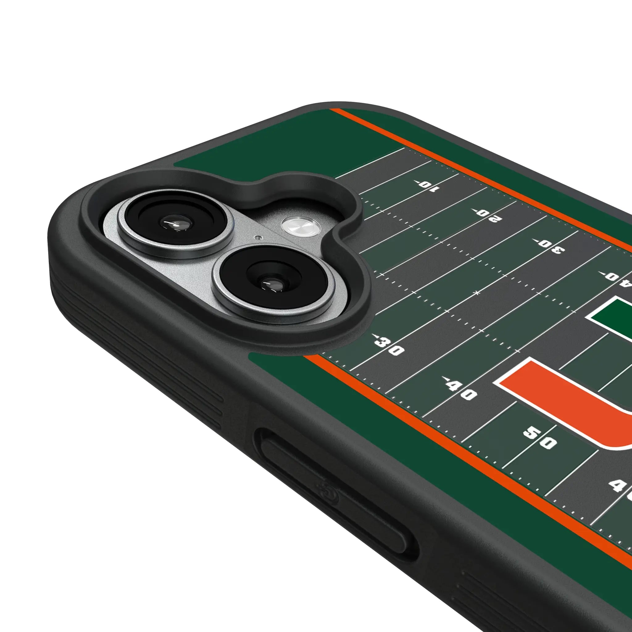 University of Miami Hurricanes Field iPhone Bump Phone Case for Apple iPhone - Detail#Device_iPhone 17