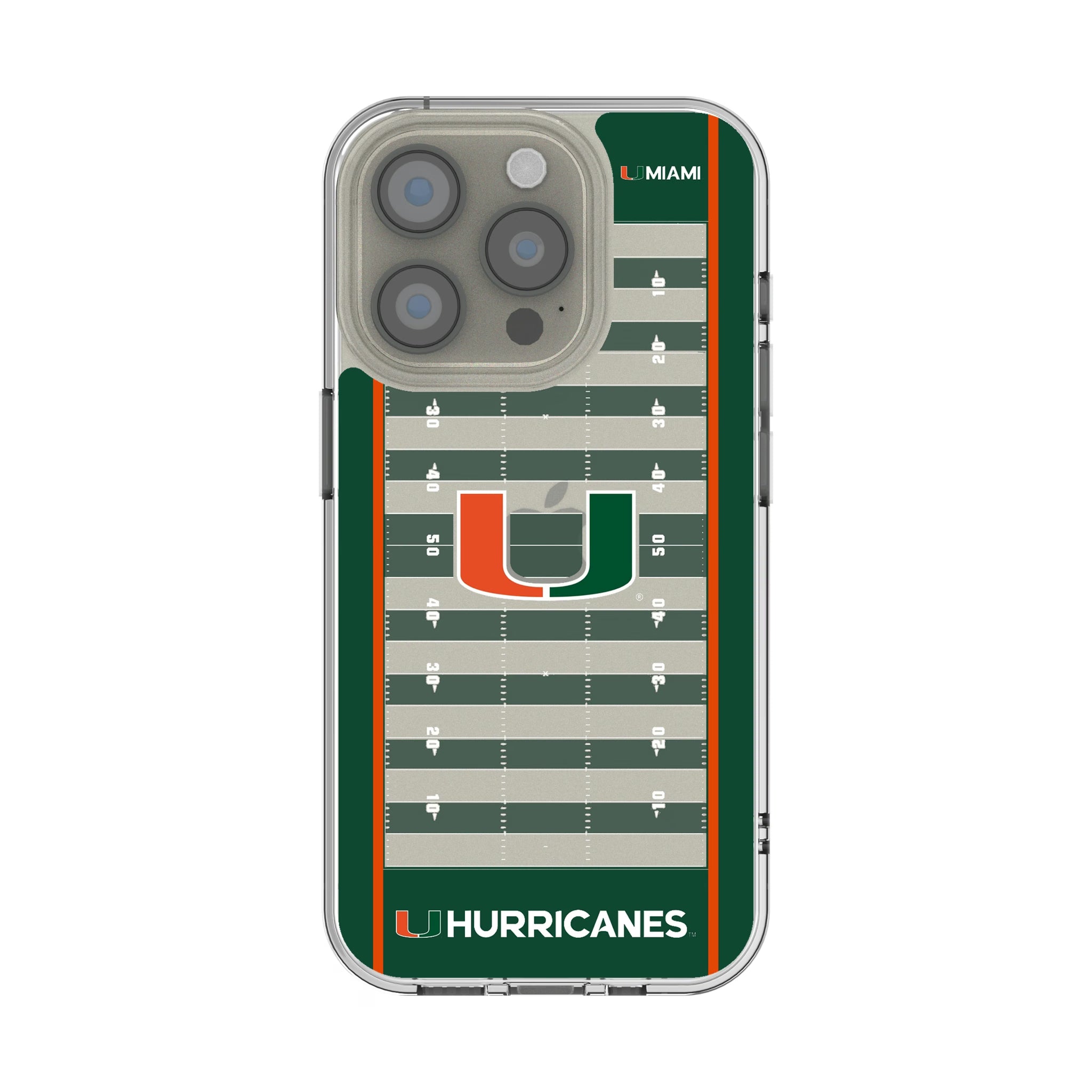 University of Miami Hurricanes Field iPhone Clear Phone Case for Apple iPhone