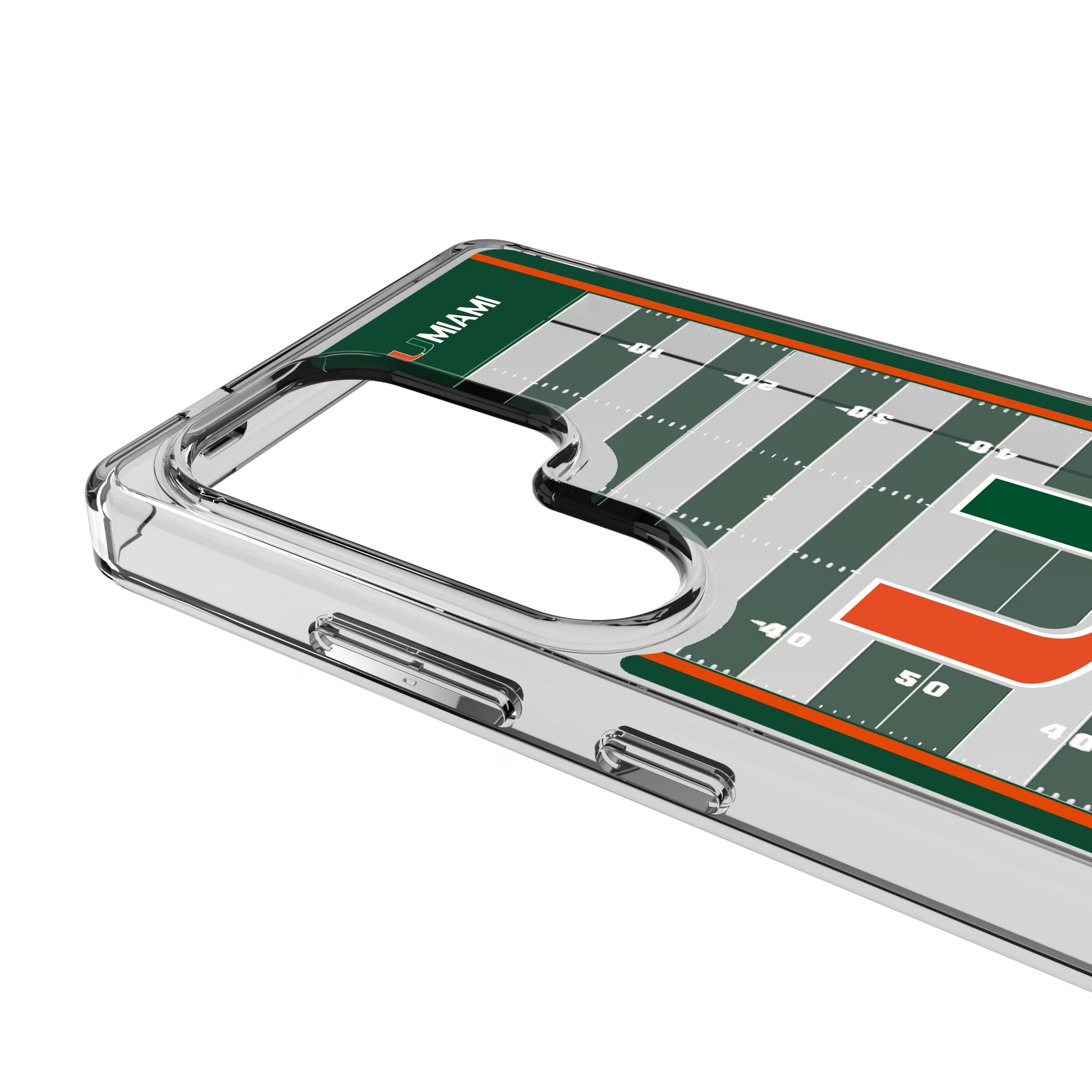 University of Miami Hurricanes Field Galaxy Clear Phone Case for Samsung Galaxy - Detail