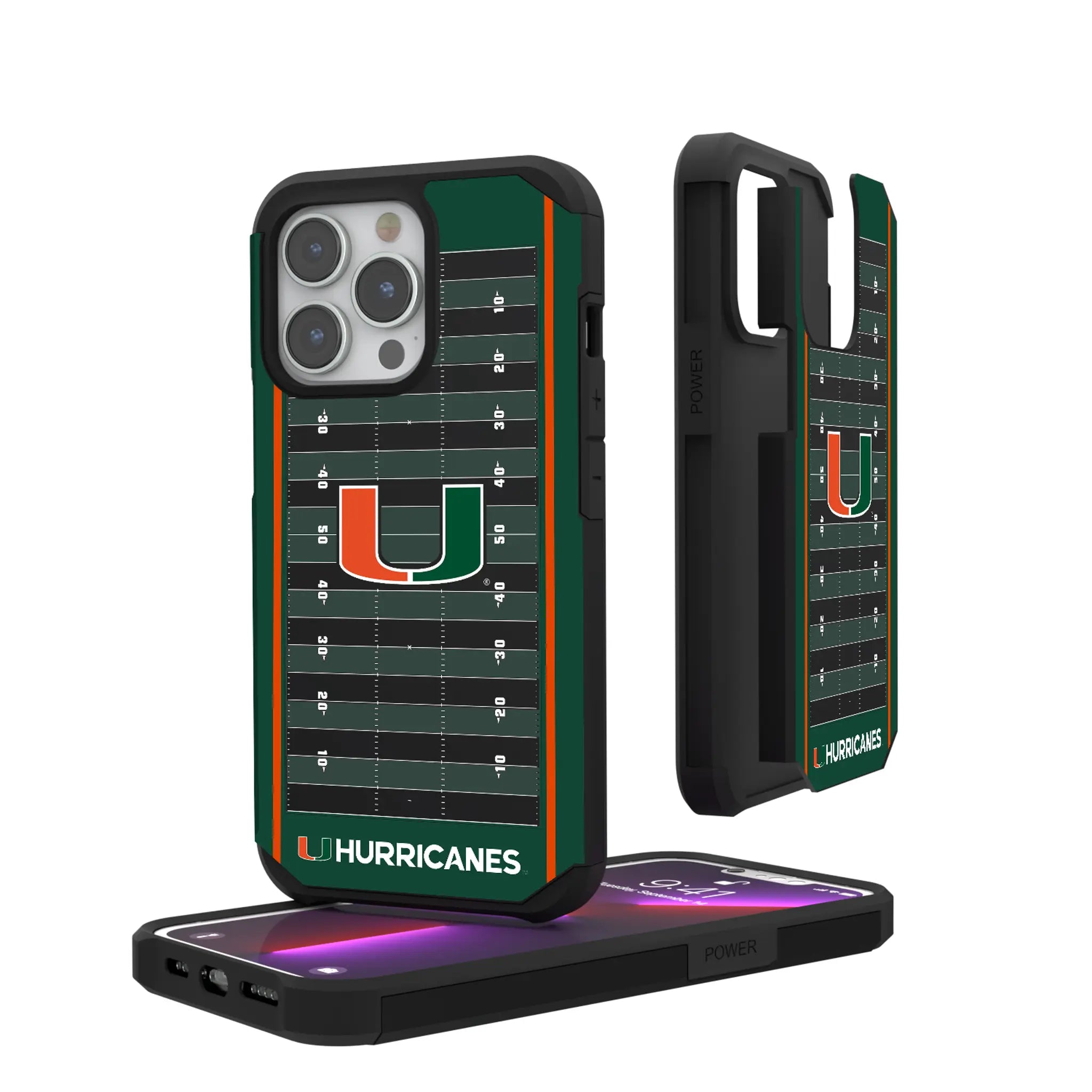 University of Miami Hurricanes Field iPhone Rugged Phone Case for Apple iPhone