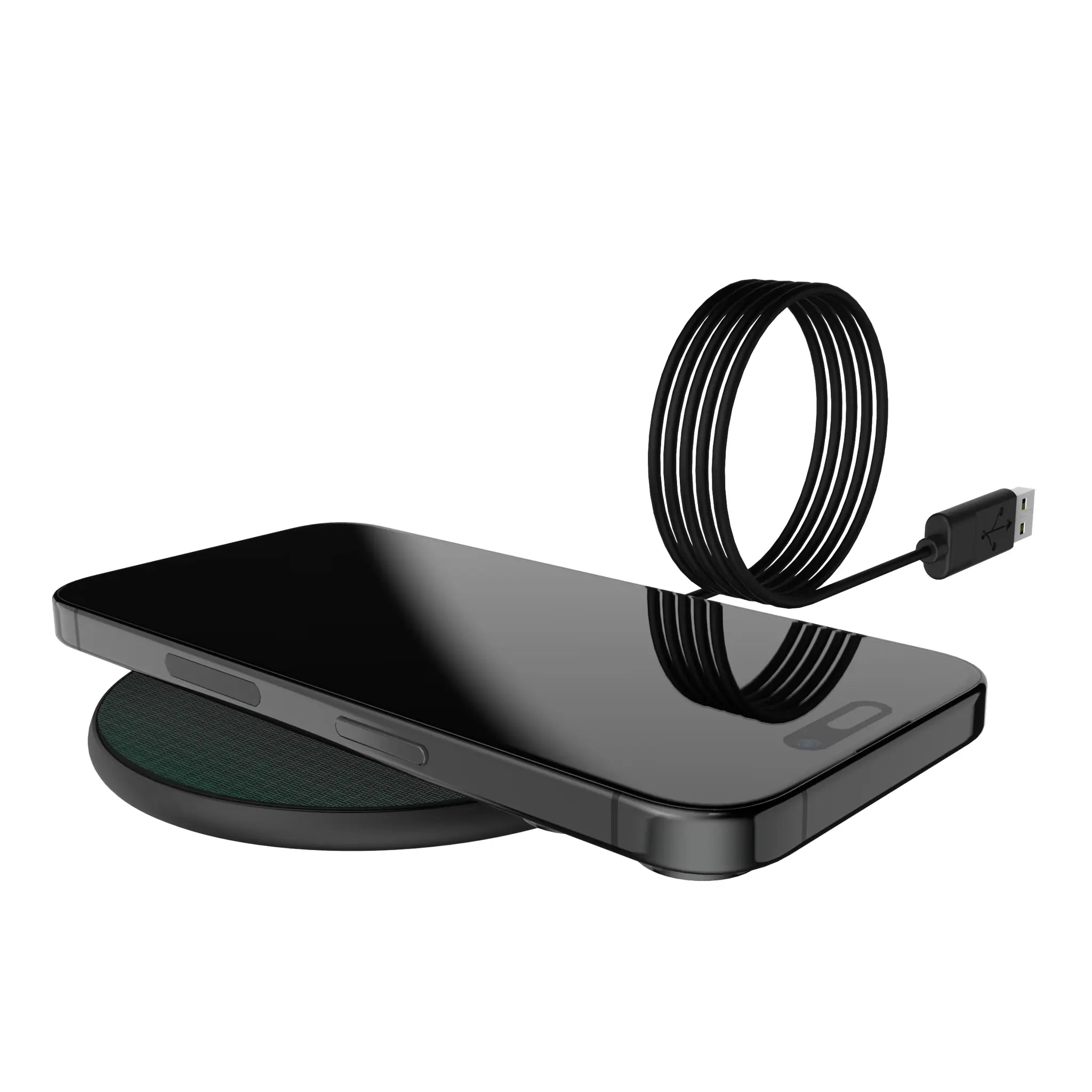 University of Miami Hurricanes Linen 15-Watt Wireless Charger - Lifestyle