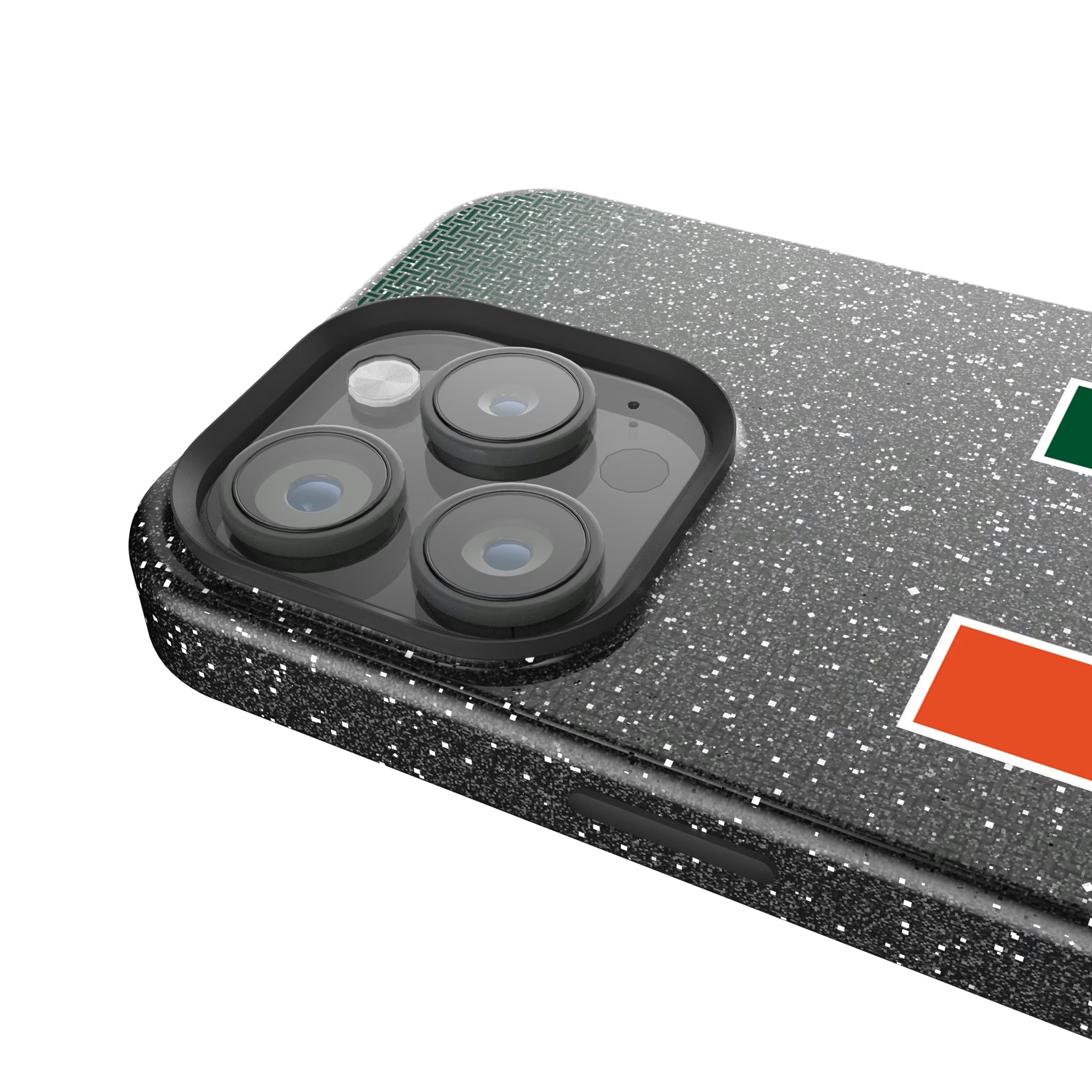 University of Miami Hurricanes Linen iPhone Bling Phone Case for Apple iPhone - Detail