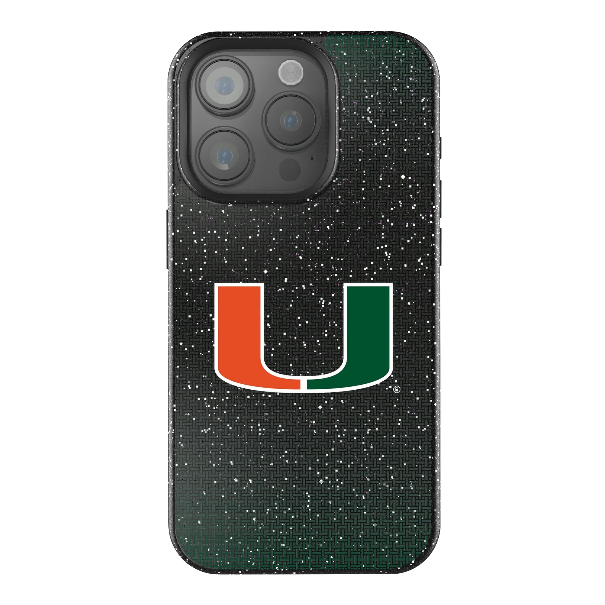 University of Miami Hurricanes Linen iPhone Bling Phone Case for Apple iPhone