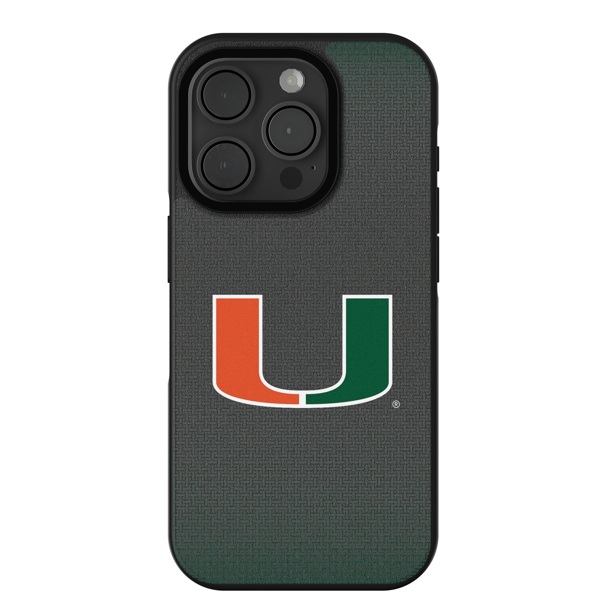 University of Miami Hurricanes Linen iPhone Bump Phone Case for Apple iPhone