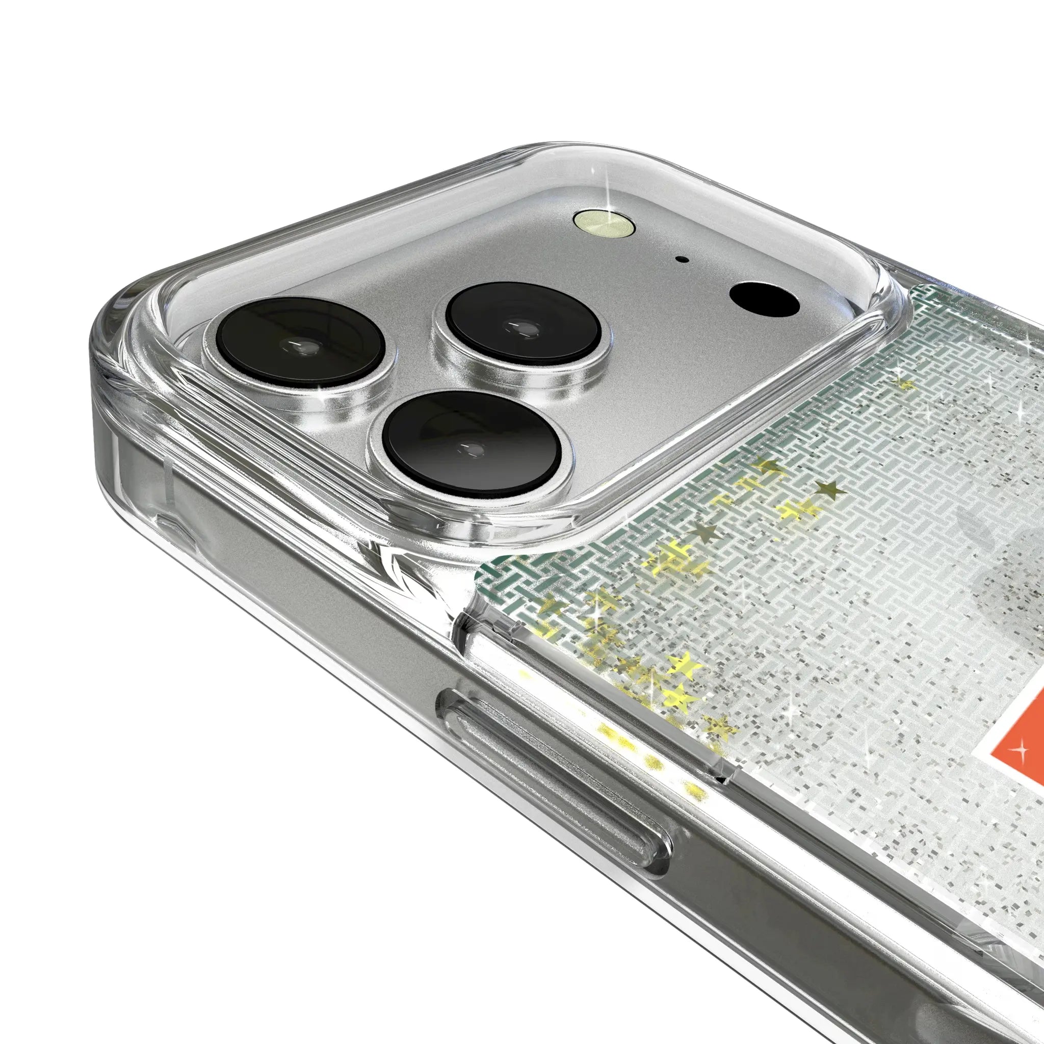 University of Miami Hurricanes Linen iPhone Glitter Phone Case for Apple iPhone - Detail