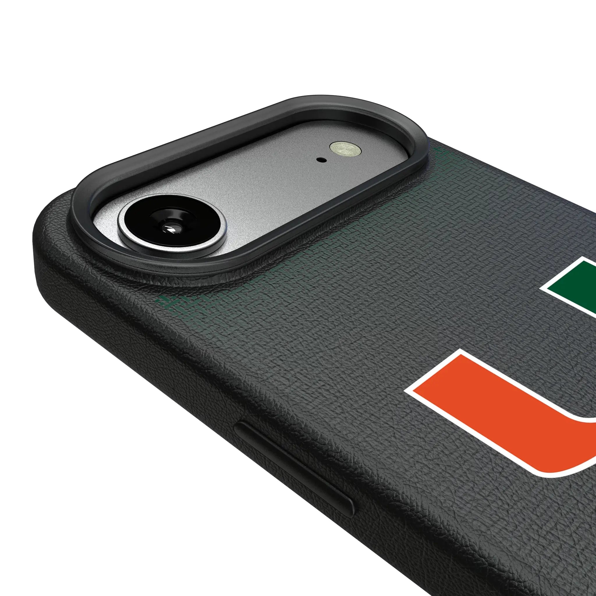 University of Miami Hurricanes Linen iPhone MagSafe Compatible Phone Case for Apple iPhone - Detail#Device_iPhone Air
