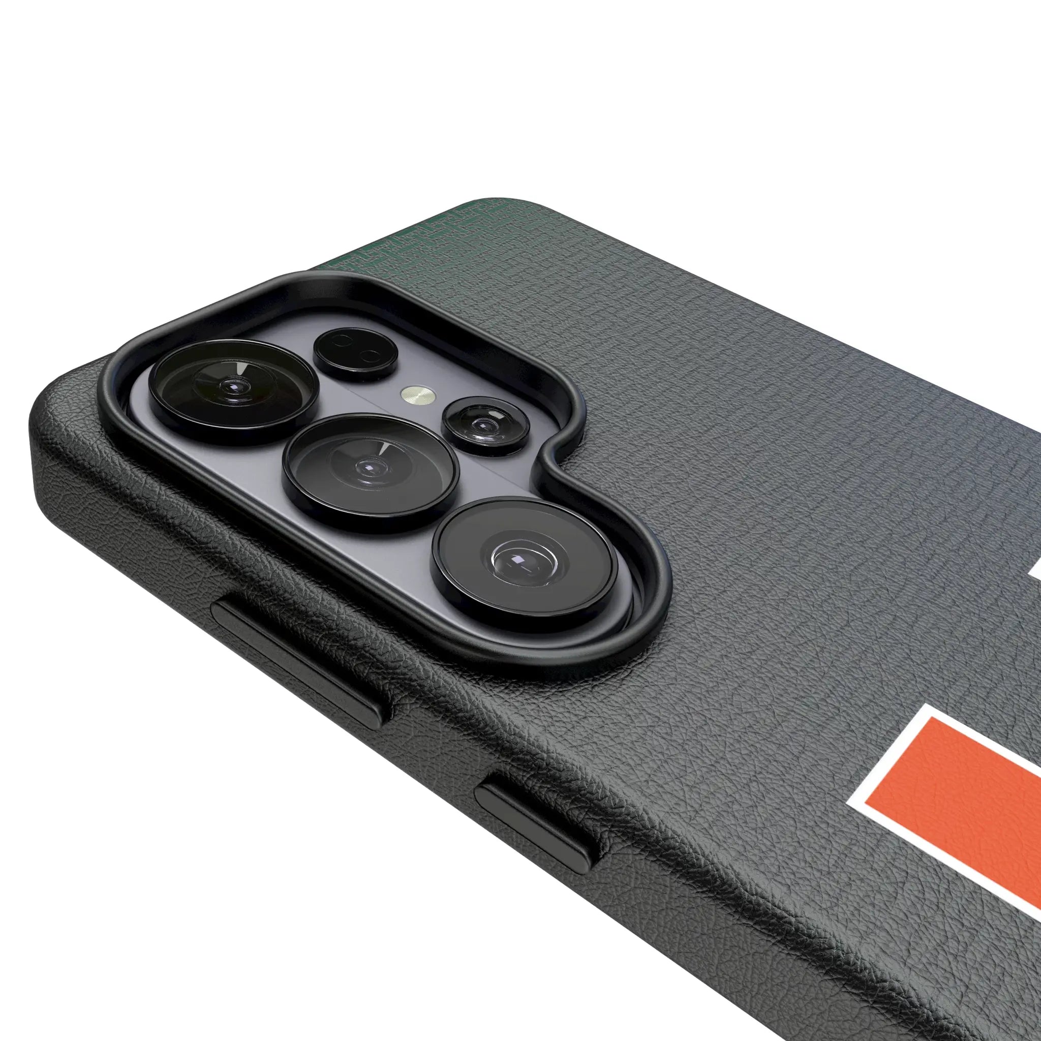 University of Miami Hurricanes Linen Galaxy MagSafe Compatible Phone Case for Samsung Galaxy - Detail#Device_Galaxy S26 Ultra