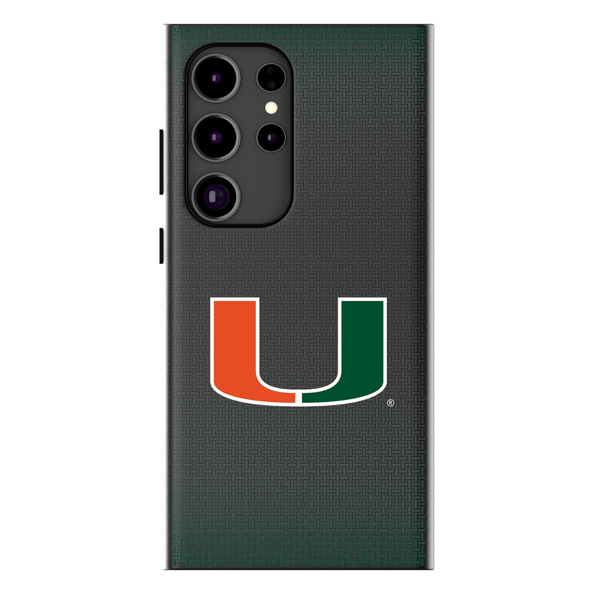 University of Miami Hurricanes Linen Galaxy MagSafe Compatible Phone Case for Samsung Galaxy