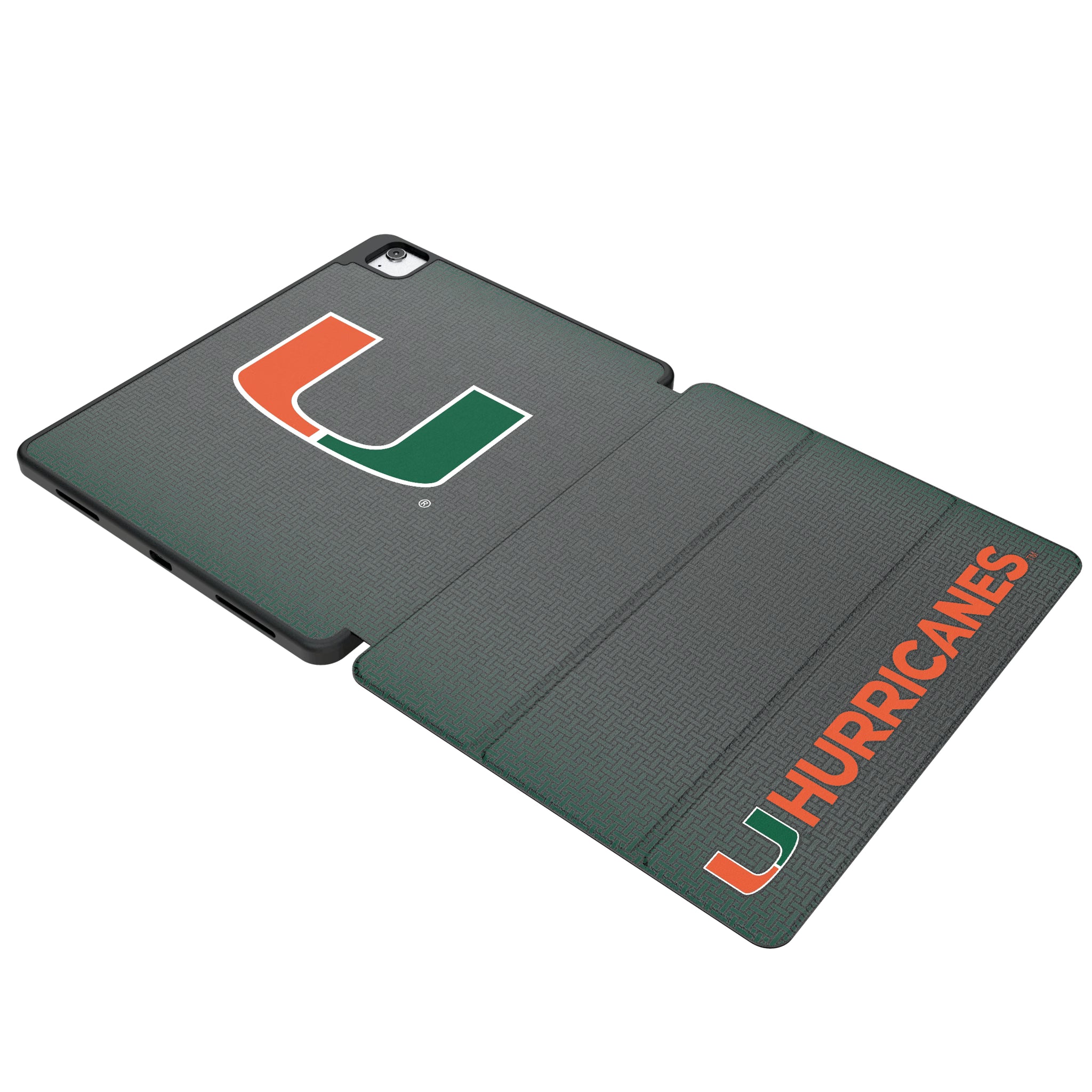 University of Miami Hurricanes Linen iPad Tablet Case for Apple iPad