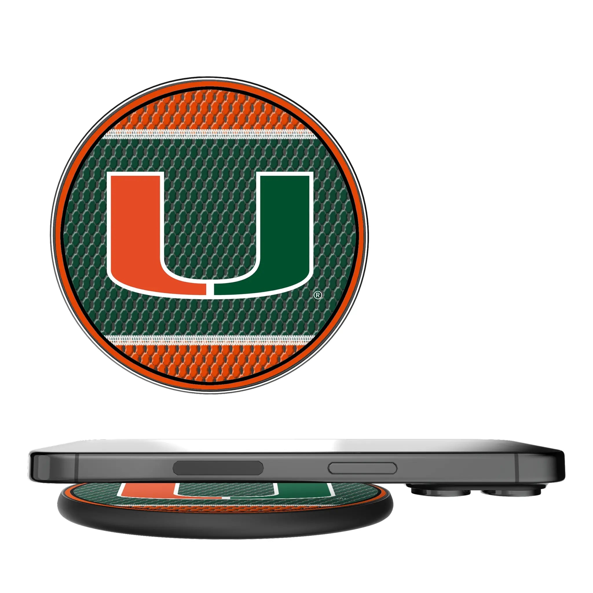 University of Miami Hurricanes Mesh 15-Watt Wireless Charger