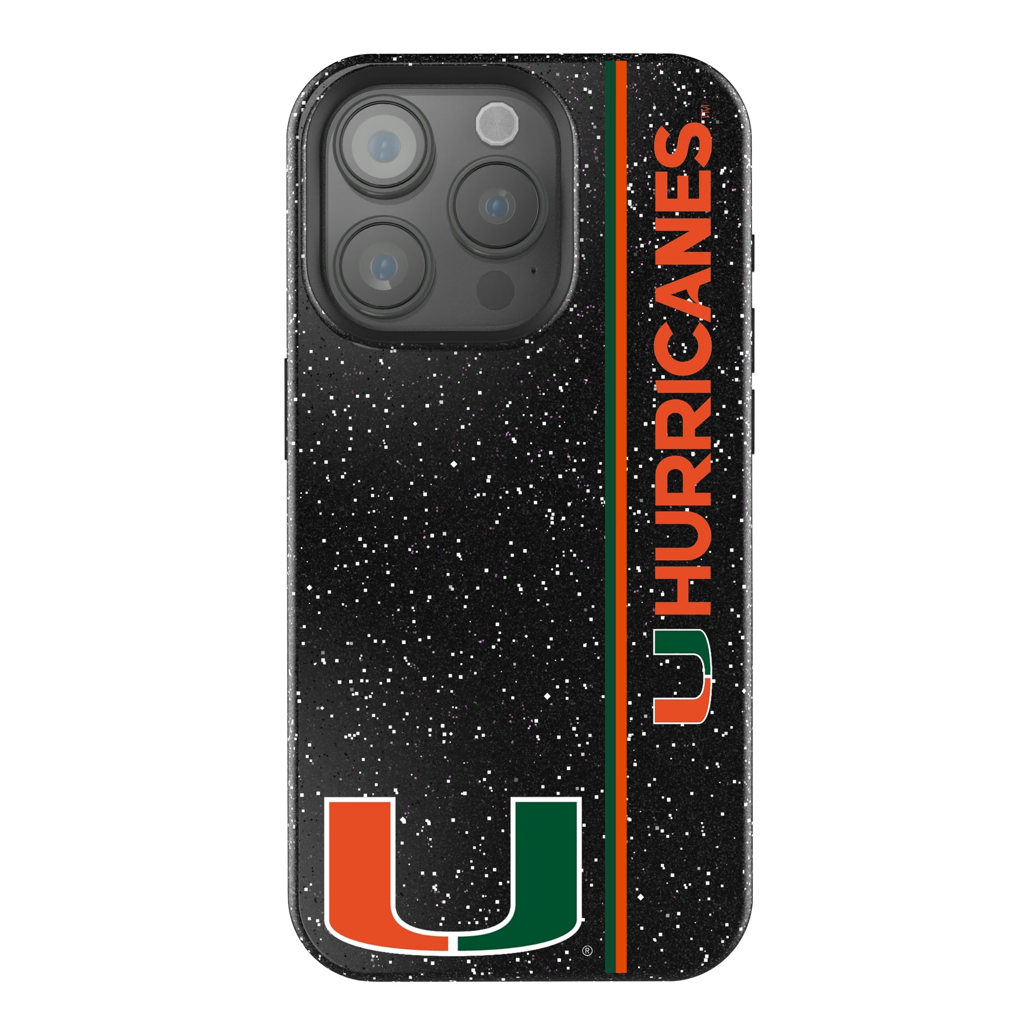 University of Miami Hurricanes Sidebar iPhone Bling Phone Case for Apple iPhone