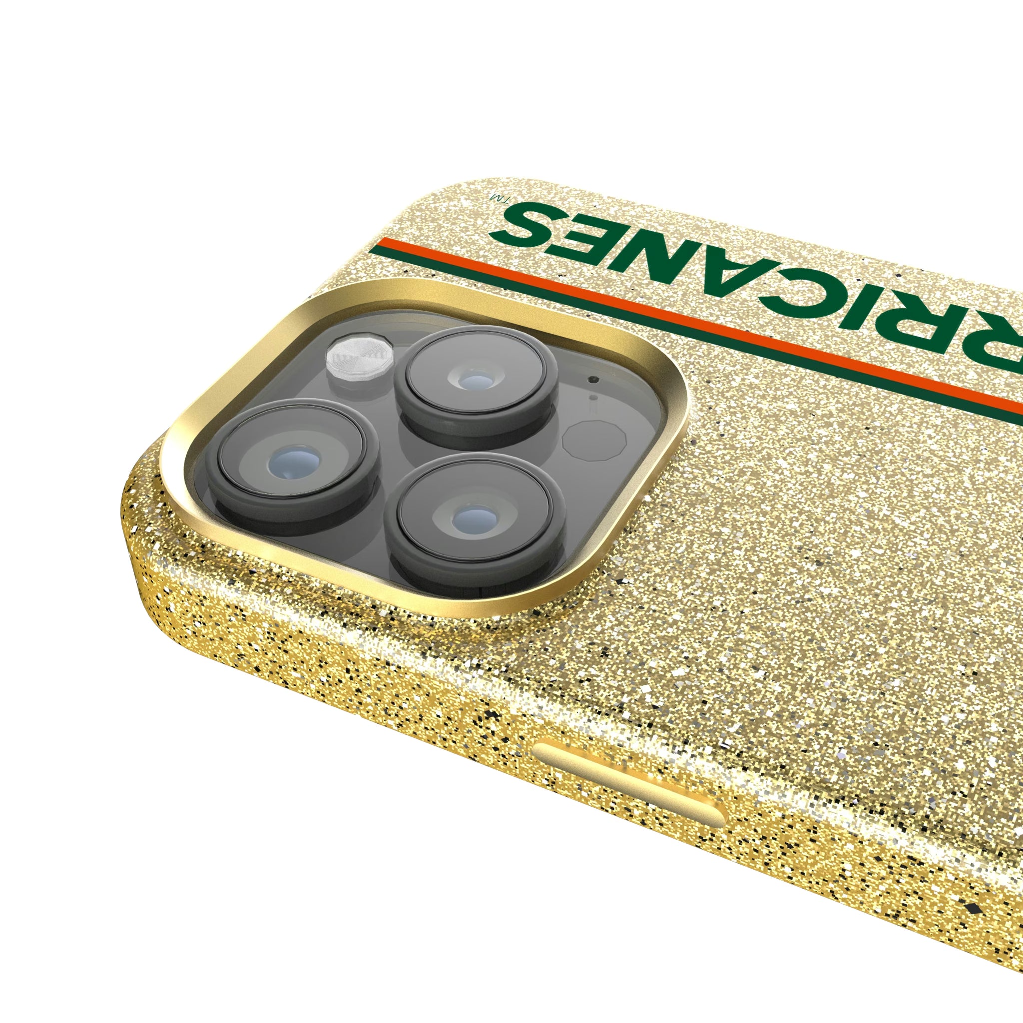 University of Miami Hurricanes Sidebar iPhone Bling Phone Case for Apple iPhone - Detail