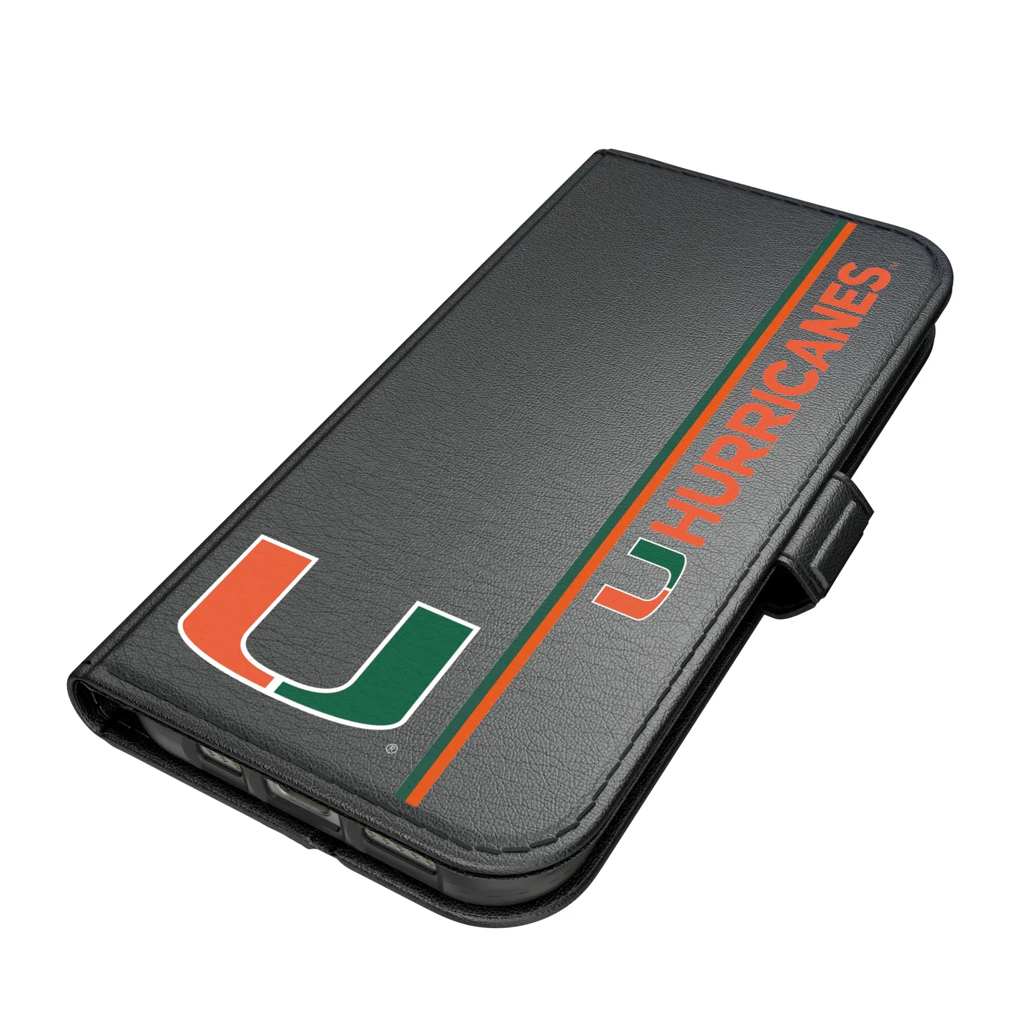University of Miami Hurricanes Sidebar iPhone Folio Phone Case for Apple iPhone#Device_iPhone 17