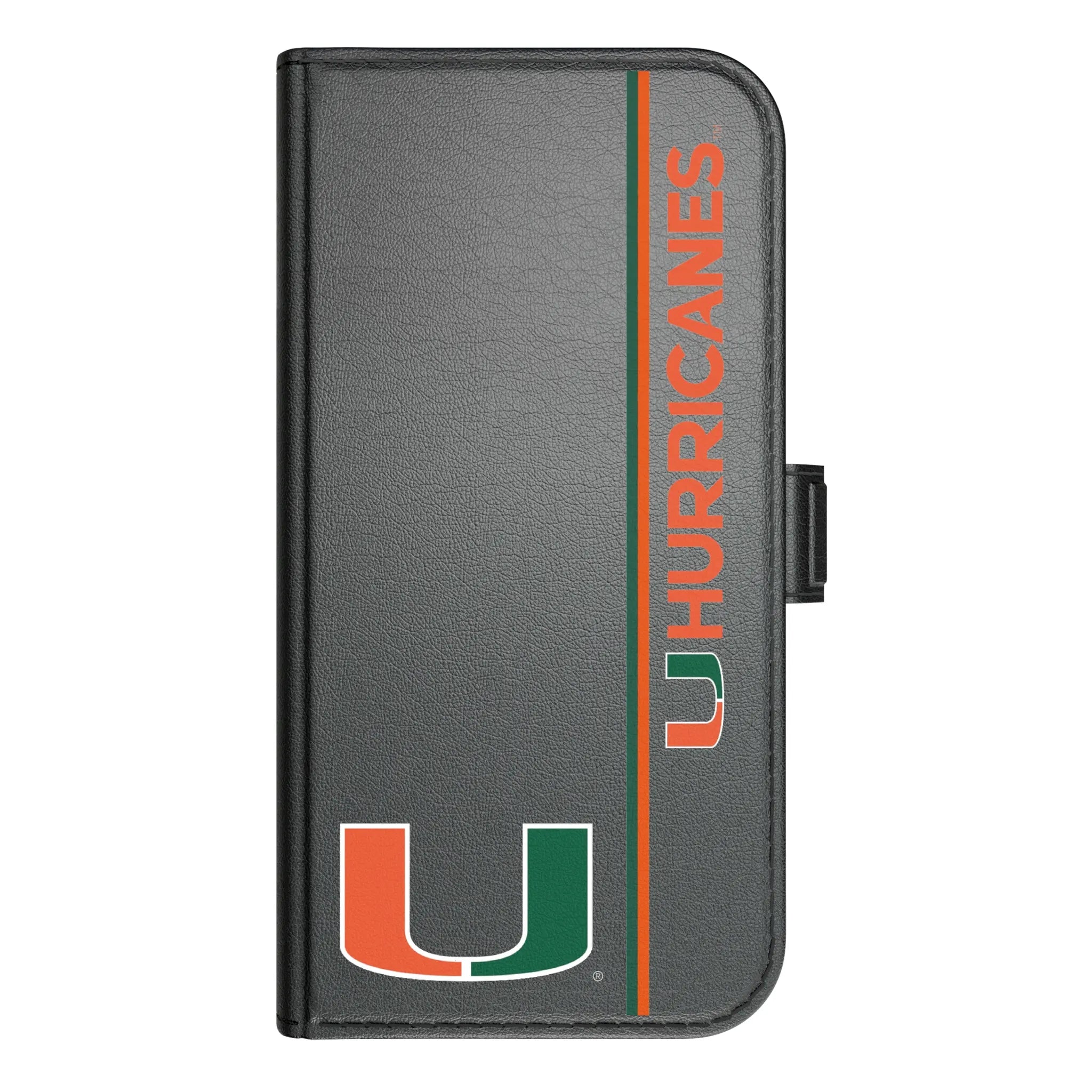 University of Miami Hurricanes Sidebar iPhone Folio Phone Case for Apple iPhone#Device_iPhone 17