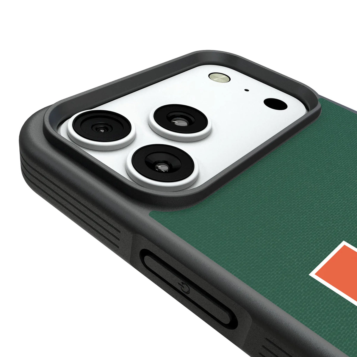 University of Miami Hurricanes Solid iPhone Bump Phone Case for Apple iPhone - Detail#Device_iPhone 18 Pro Max