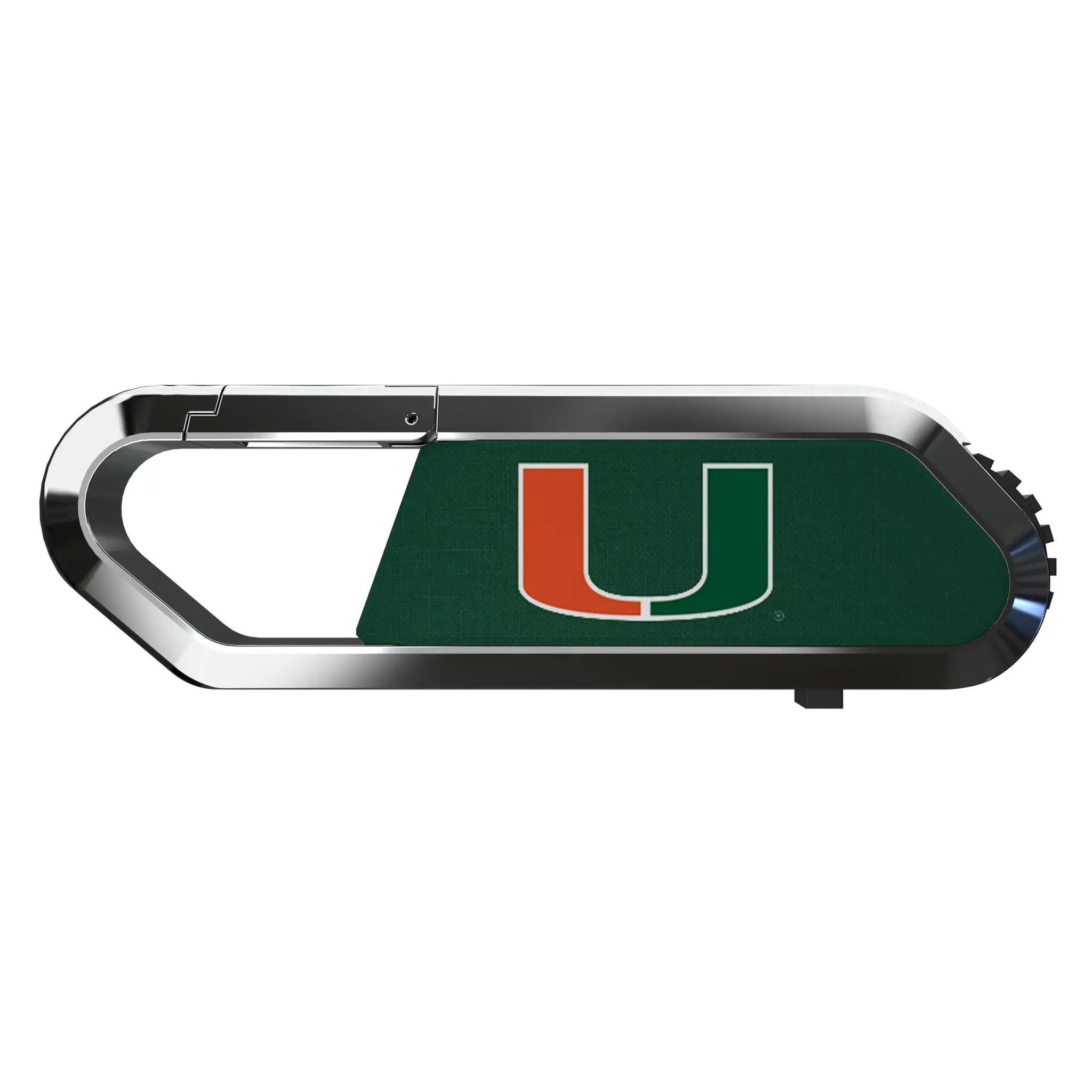 University of Miami Hurricanes Solid USB 64GB Clip Style Flash Drive