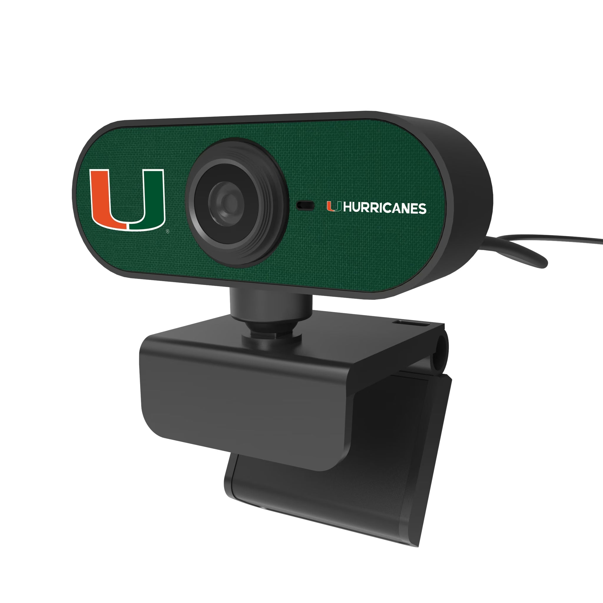 University of Miami Hurricanes Solid Webcam - Isometric View