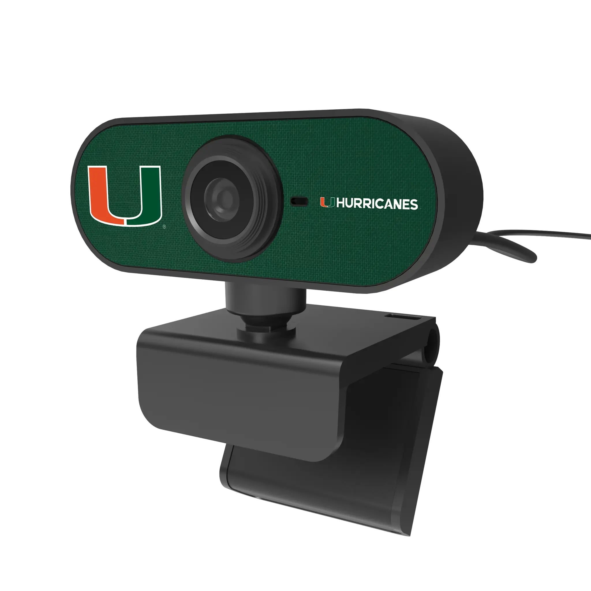 University of Miami Hurricanes Solid Webcam - Isometric View