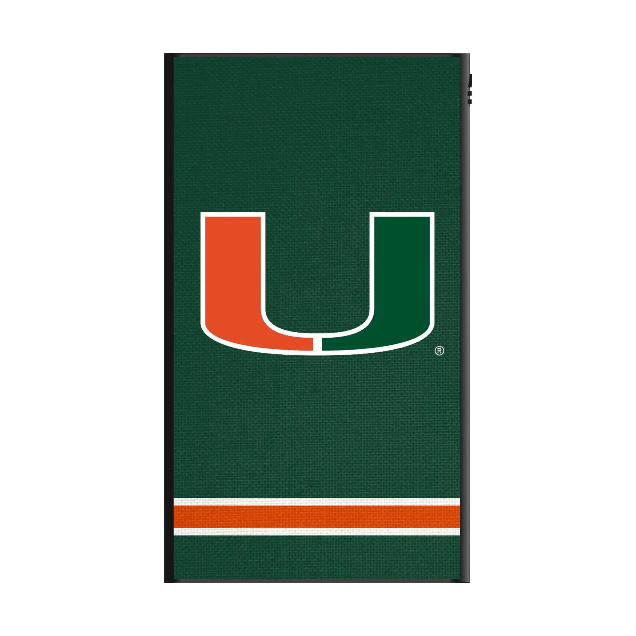 University of Miami Hurricanes Stripe 5000mAh Flat Power Bank
