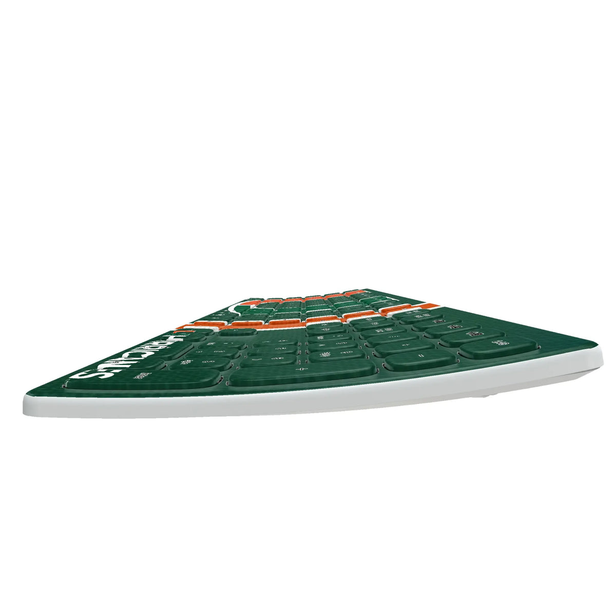 University of Miami Hurricanes Stripe KKB605 Curved Wireless Keyboard