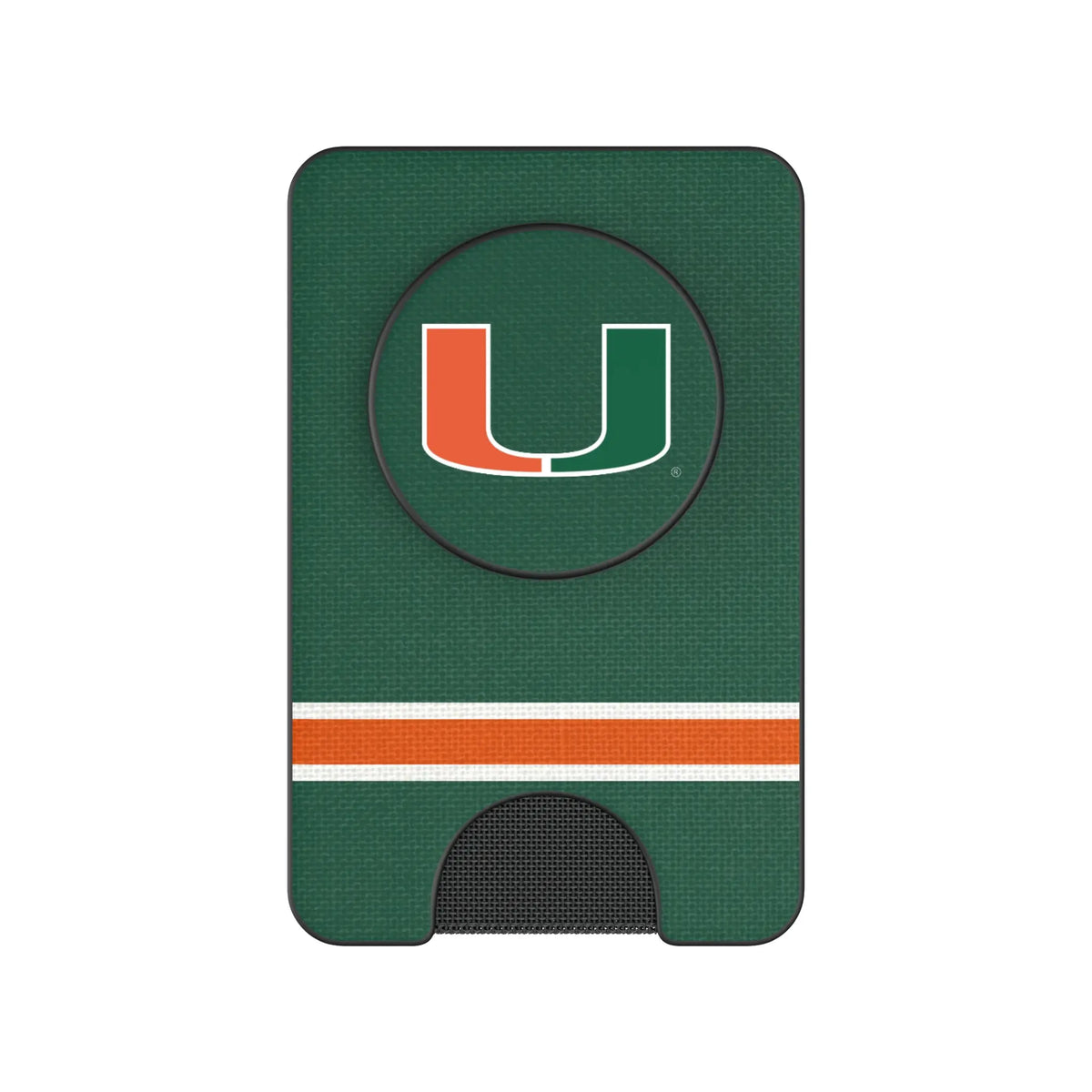 University of Miami Hurricanes Stripe Popsockets Wallet Magnetic
