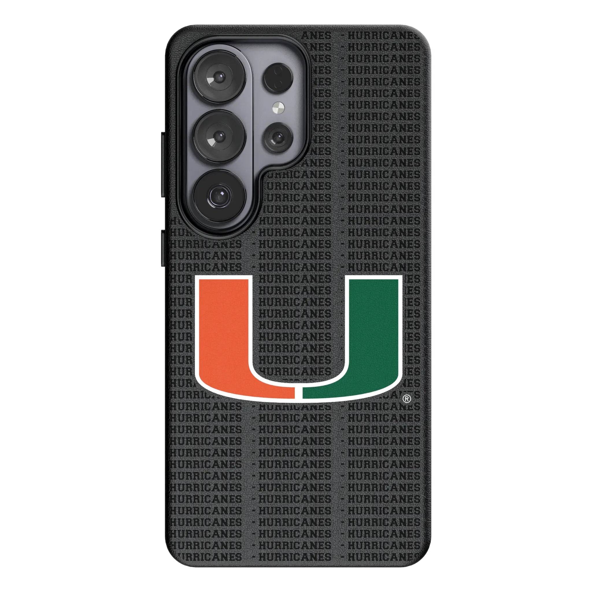 University of Miami Hurricanes Text Backdrop Galaxy MagSafe Compatible Phone Case for Samsung Galaxy#Device_Galaxy S26 Ultra