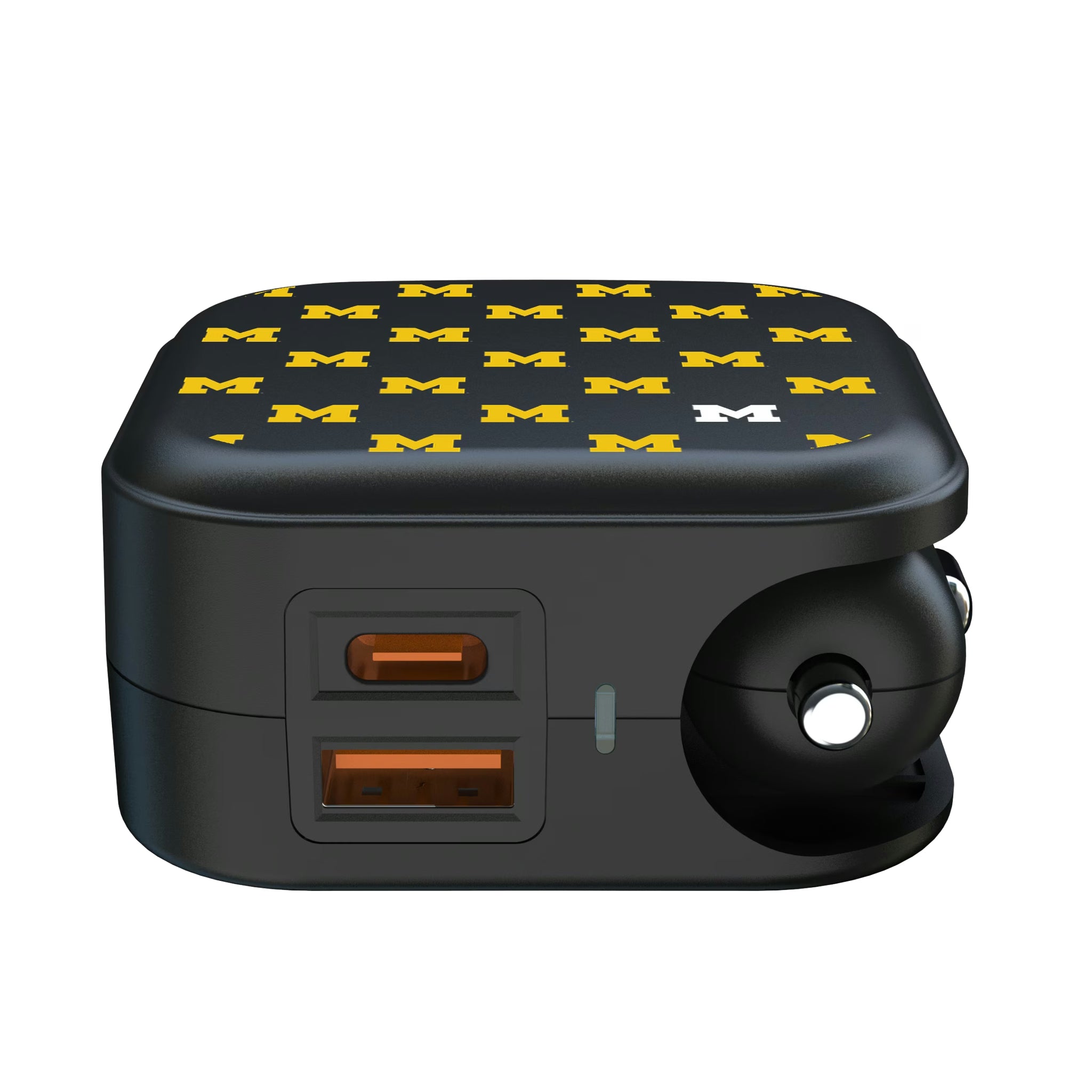 University of Michigan Wolverines Fashion Pattern 2 in 1 USB A/C Charger