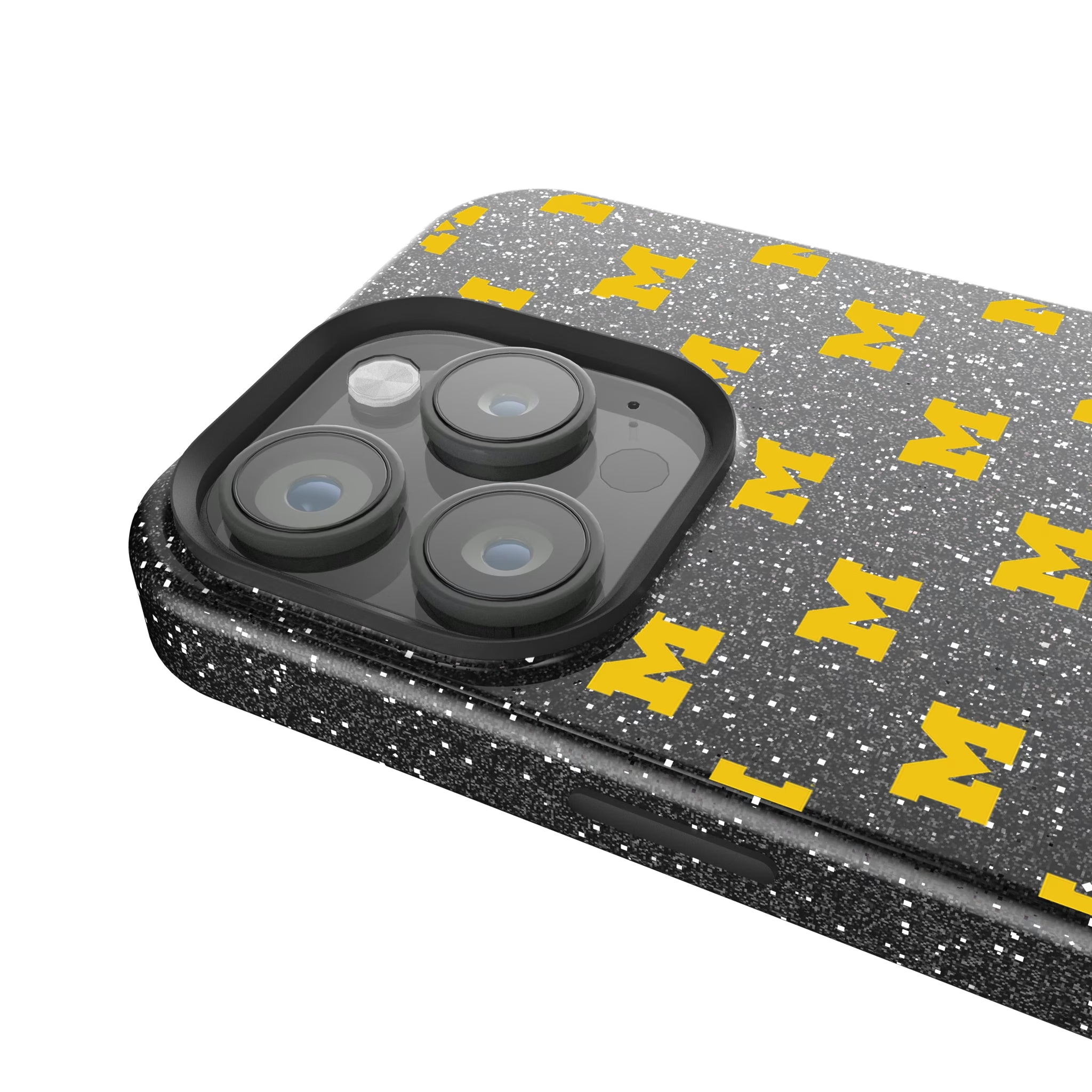 University of Michigan Wolverines Fashion Pattern iPhone Bling Phone Case for Apple iPhone - Detail