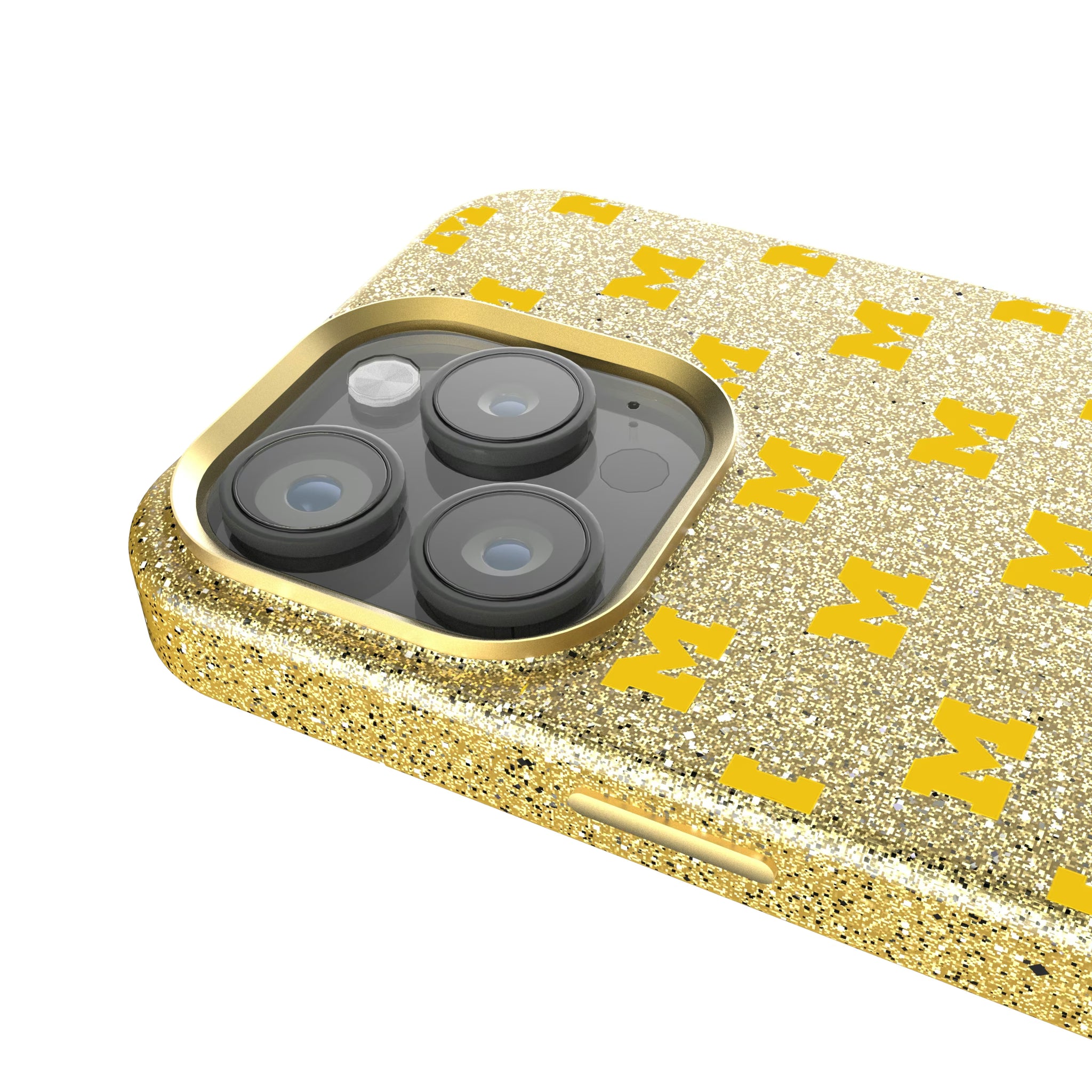 University of Michigan Wolverines Fashion Pattern iPhone Bling Phone Case for Apple iPhone - Detail