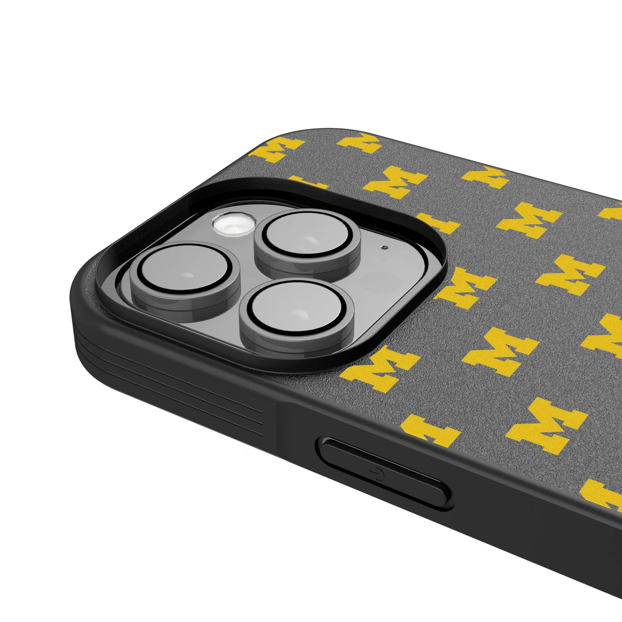 University of Michigan Wolverines Fashion Pattern iPhone Bump Phone Case for Apple iPhone - Detail