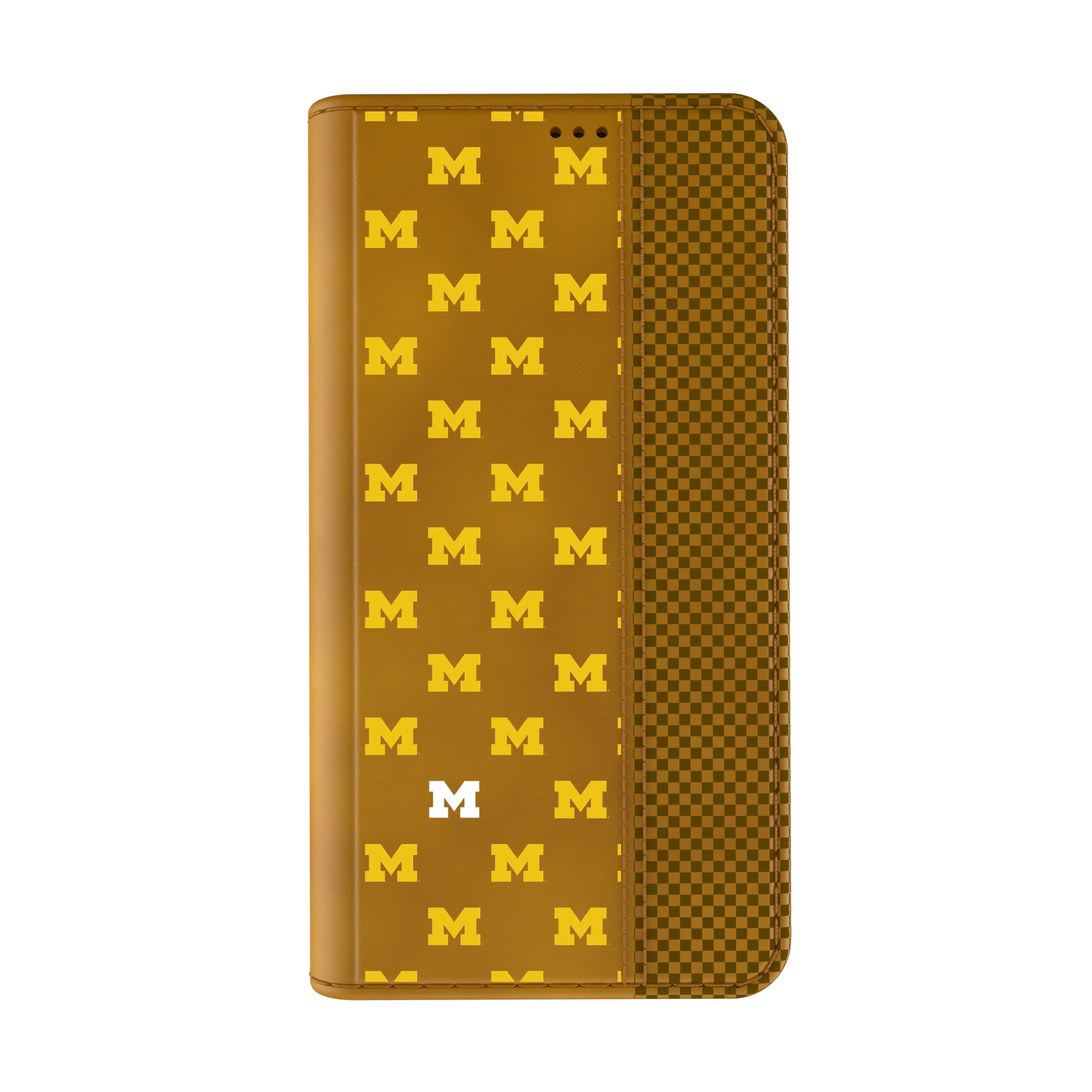 University of Michigan Wolverines Fashion Pattern iPhone Folio Phone Case for Apple iPhone