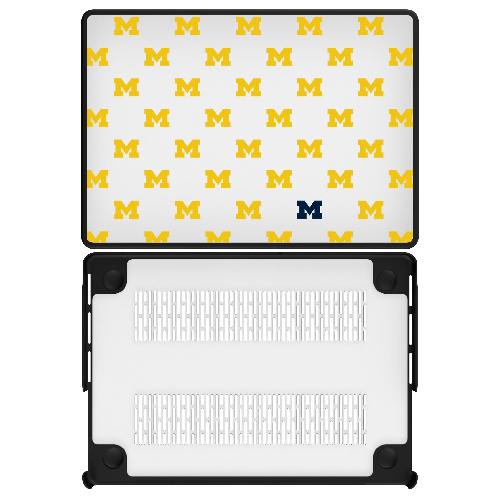 University of Michigan Wolverines Fashion Pattern MacBook Laptop Case for Apple MacBook#Device_MacBook Pro (14-inch, 2021) / MacBook Pro (14-inch, 2023) / MacBook Pro (14-inch, 2024)