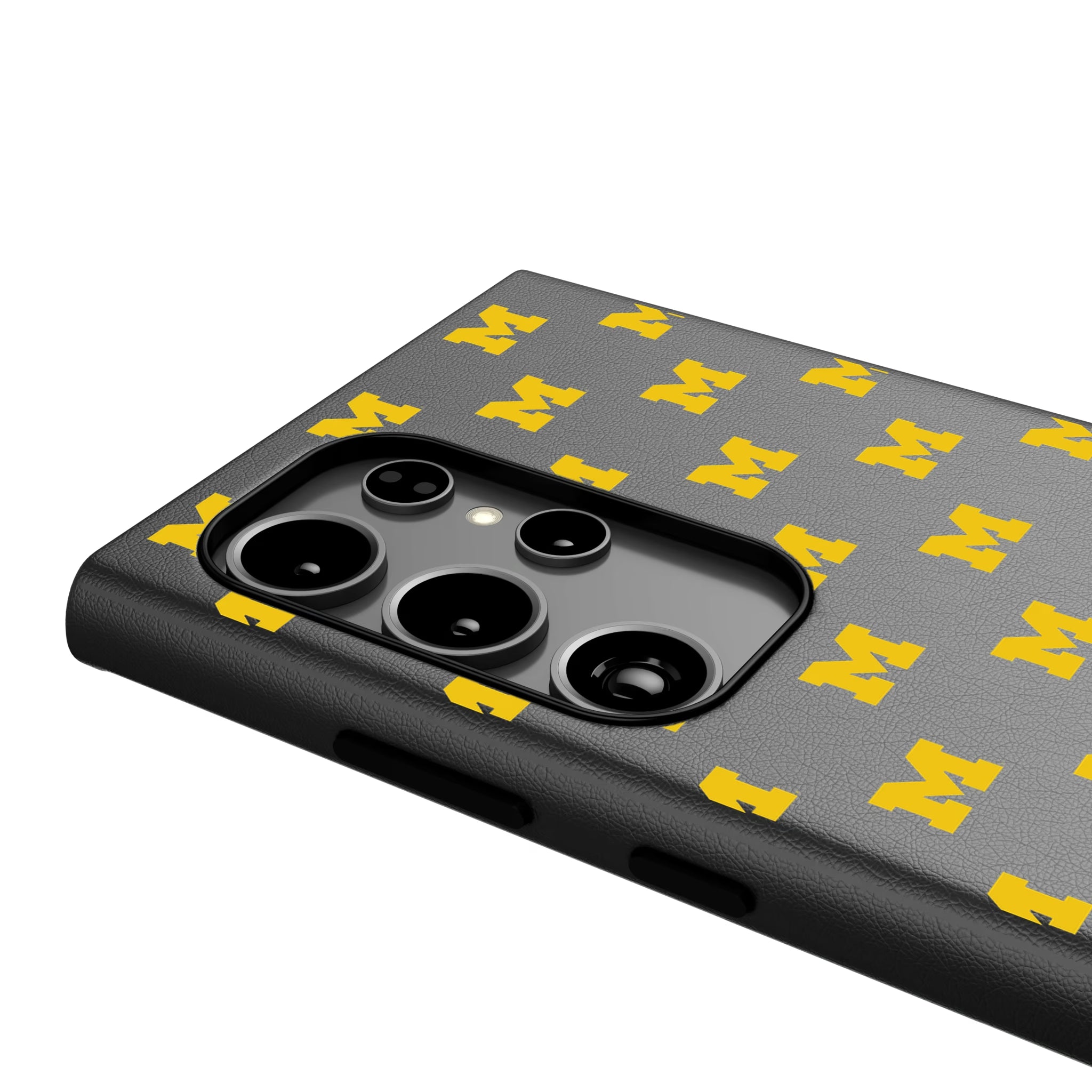 University of Michigan Wolverines Fashion Pattern Galaxy MagSafe Compatible Phone Case for Samsung Galaxy - Detail