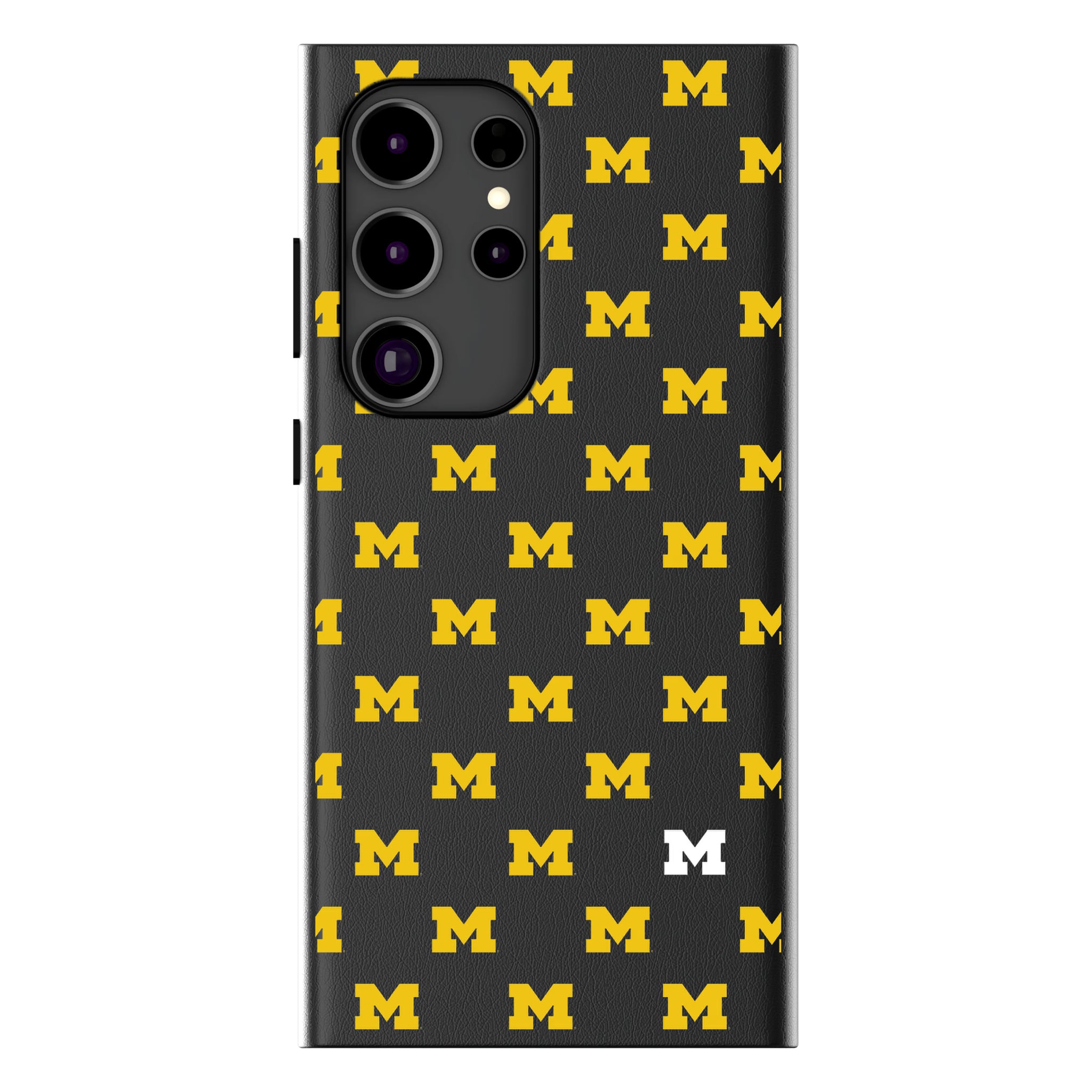 University of Michigan Wolverines Fashion Pattern Galaxy MagSafe Compatible Phone Case for Samsung Galaxy