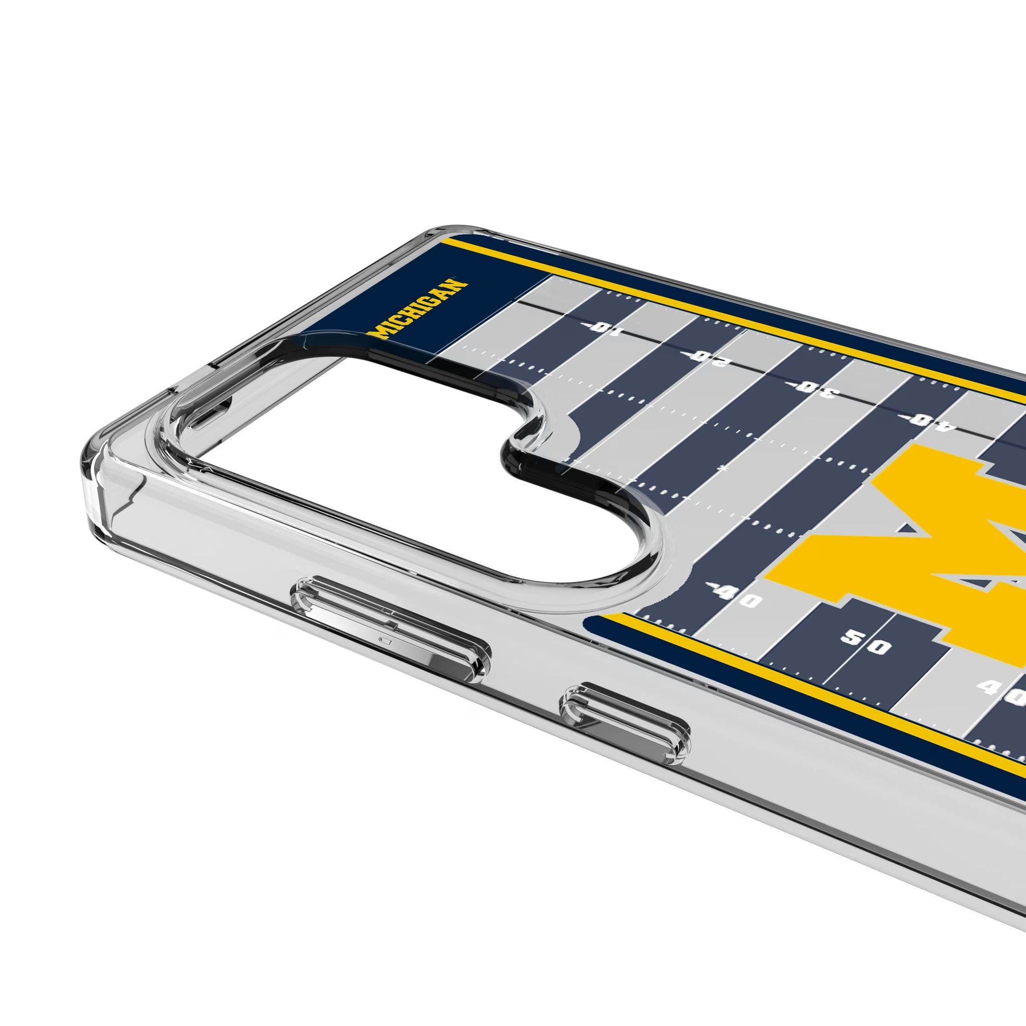 University of Michigan Wolverines Field Galaxy Clear Phone Case for Samsung Galaxy - Detail