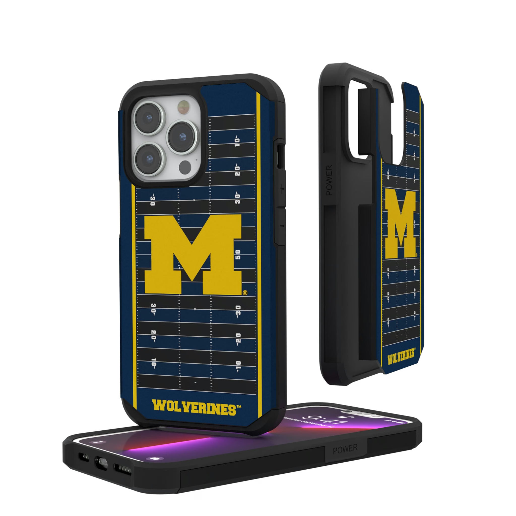 University of Michigan Wolverines Field iPhone Rugged Phone Case for Apple iPhone