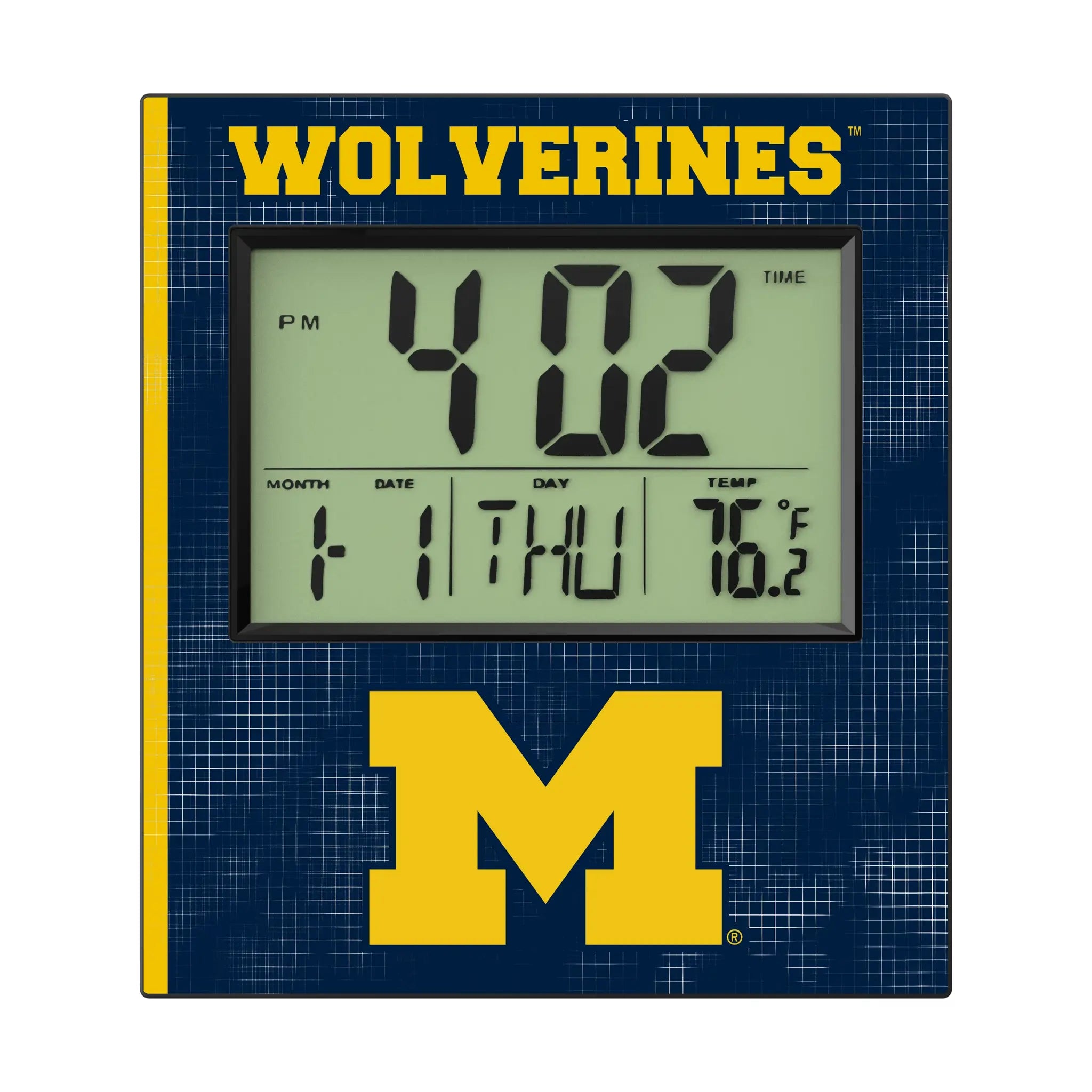 University of Michigan Wolverines Hatch Wall Clock