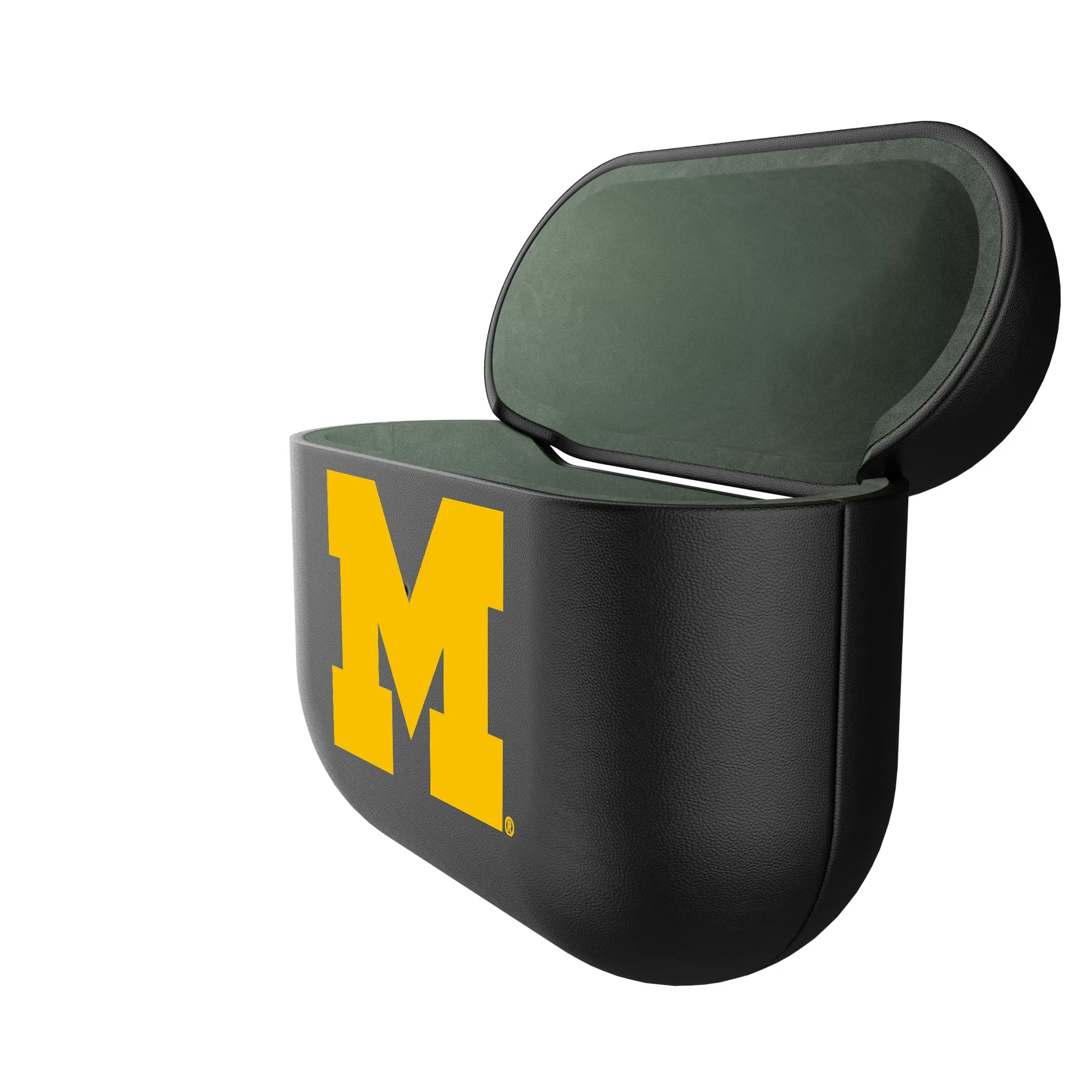 University of Michigan Wolverines Insignia AirPods AirPod Case Cover - Isometric View#Device_AirPods 3rd Gen