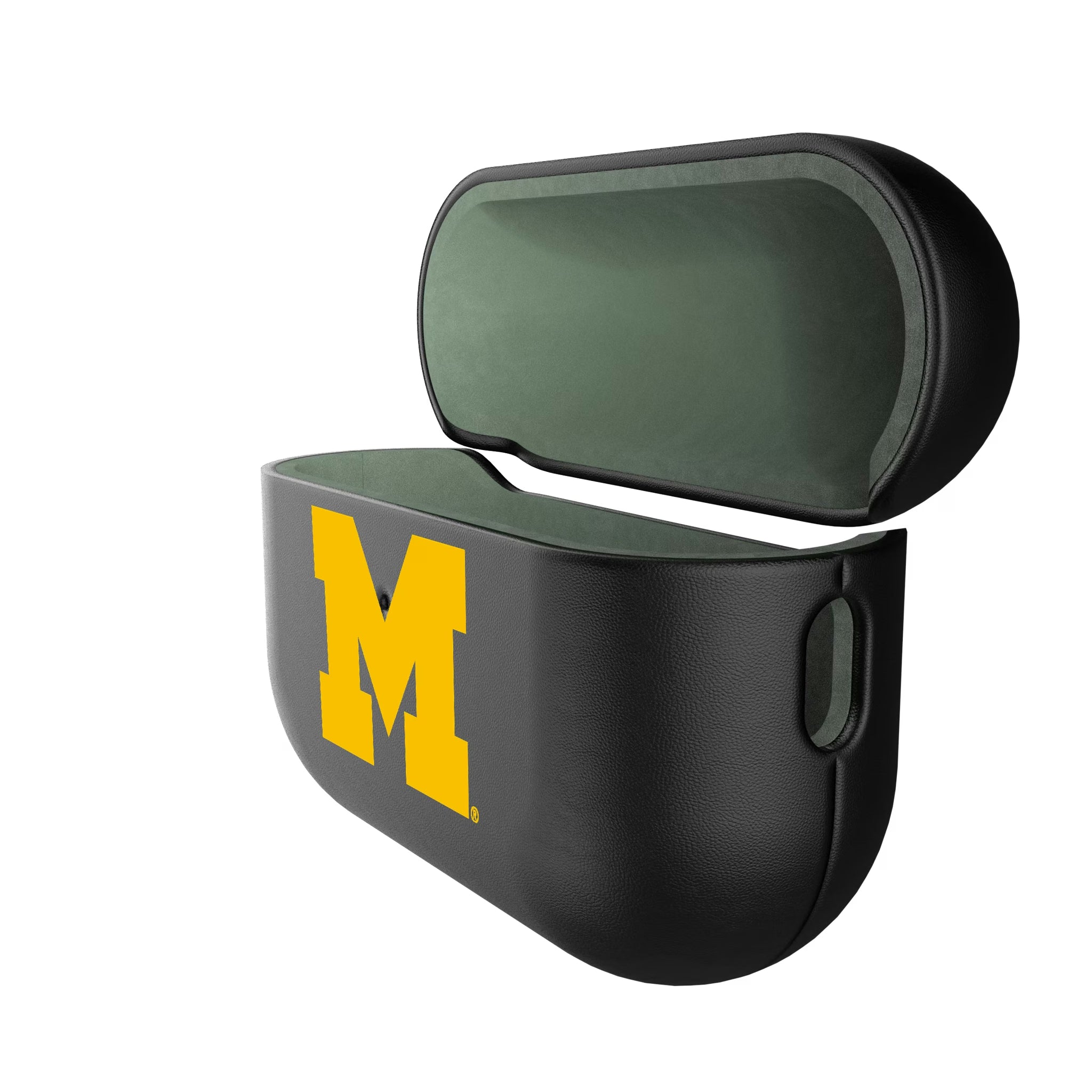 University of Michigan Wolverines Insignia AirPods AirPod Case Cover - Isometric View#Device_AirPods Pro 2nd Gen