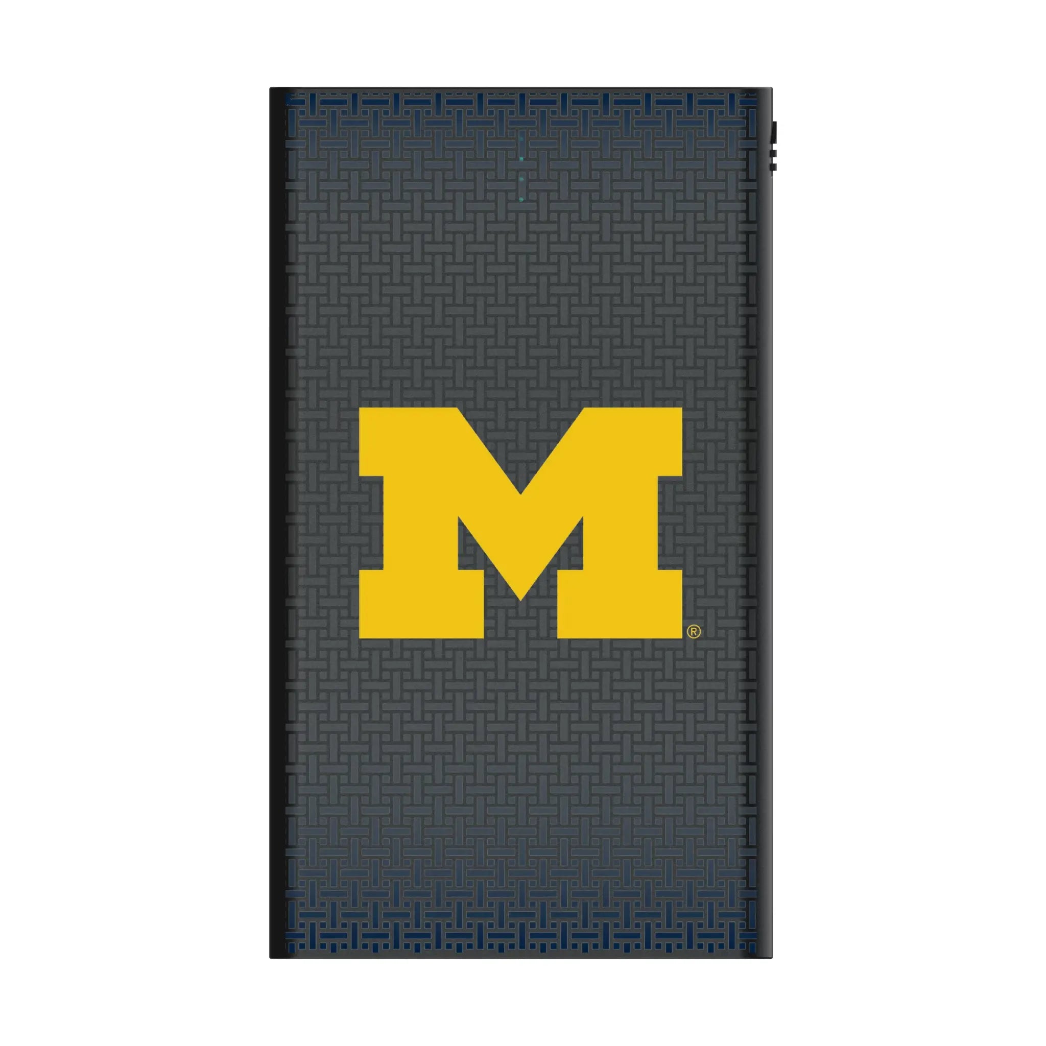 University of Michigan Wolverines Linen 5000mAh Flat Power Bank